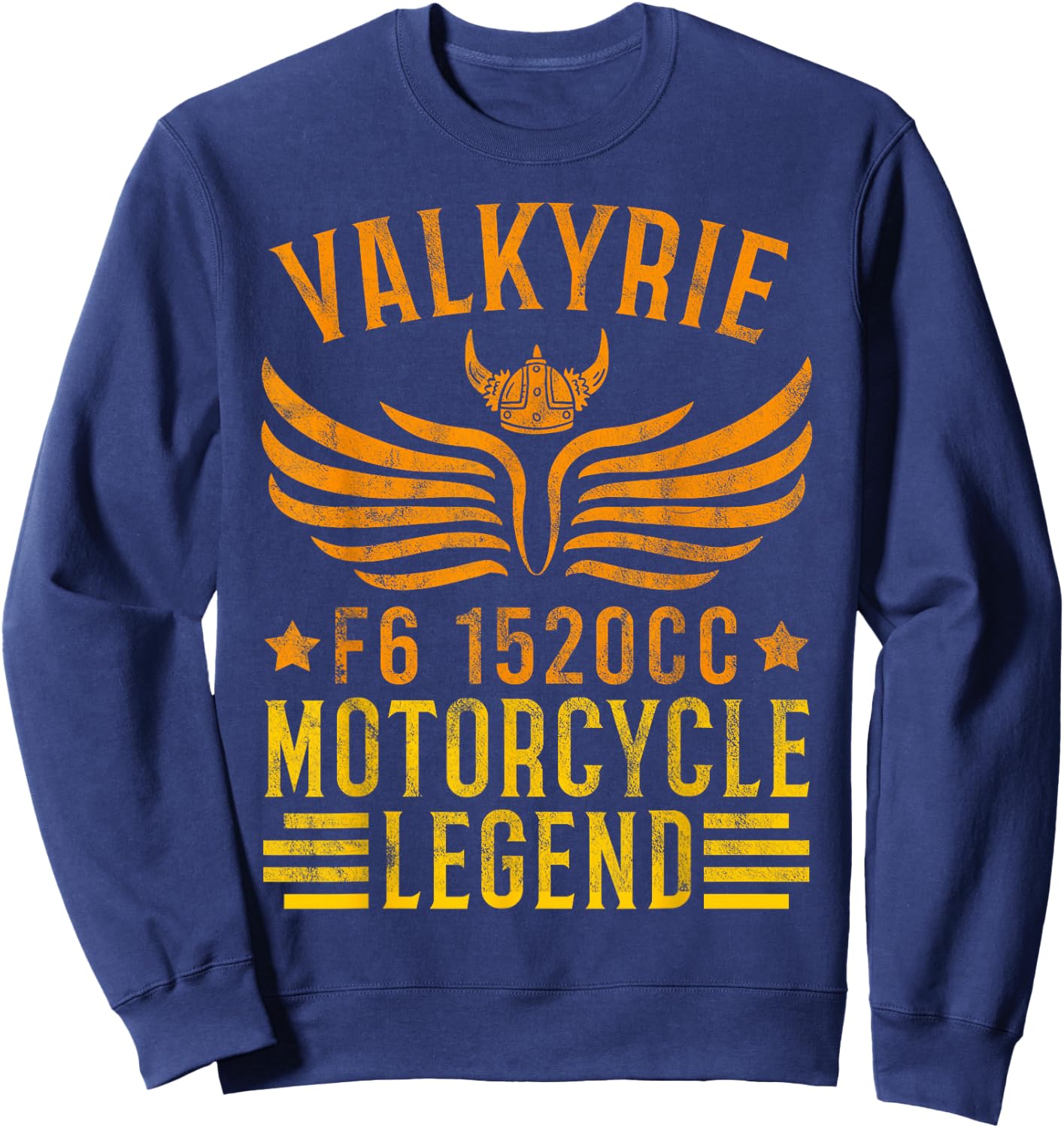 Vintage Valkyrie Motorcycle F6 1520cc Biker Mechanic Gift Sweatshirt - Sweatshirt | Navy