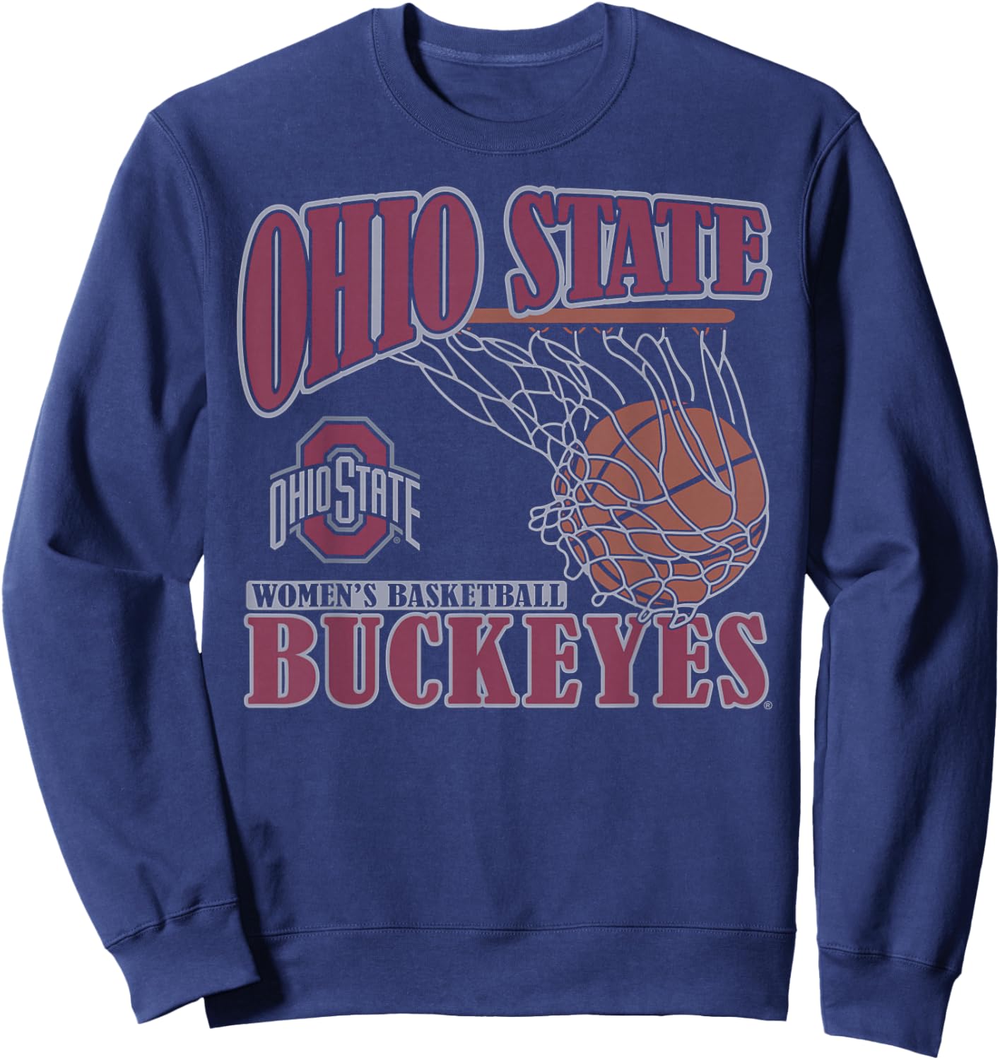 Ohio State Buckeyes Women's Basketball Vintage Lift Black Sweatshirt - Sweatshirt | Navy