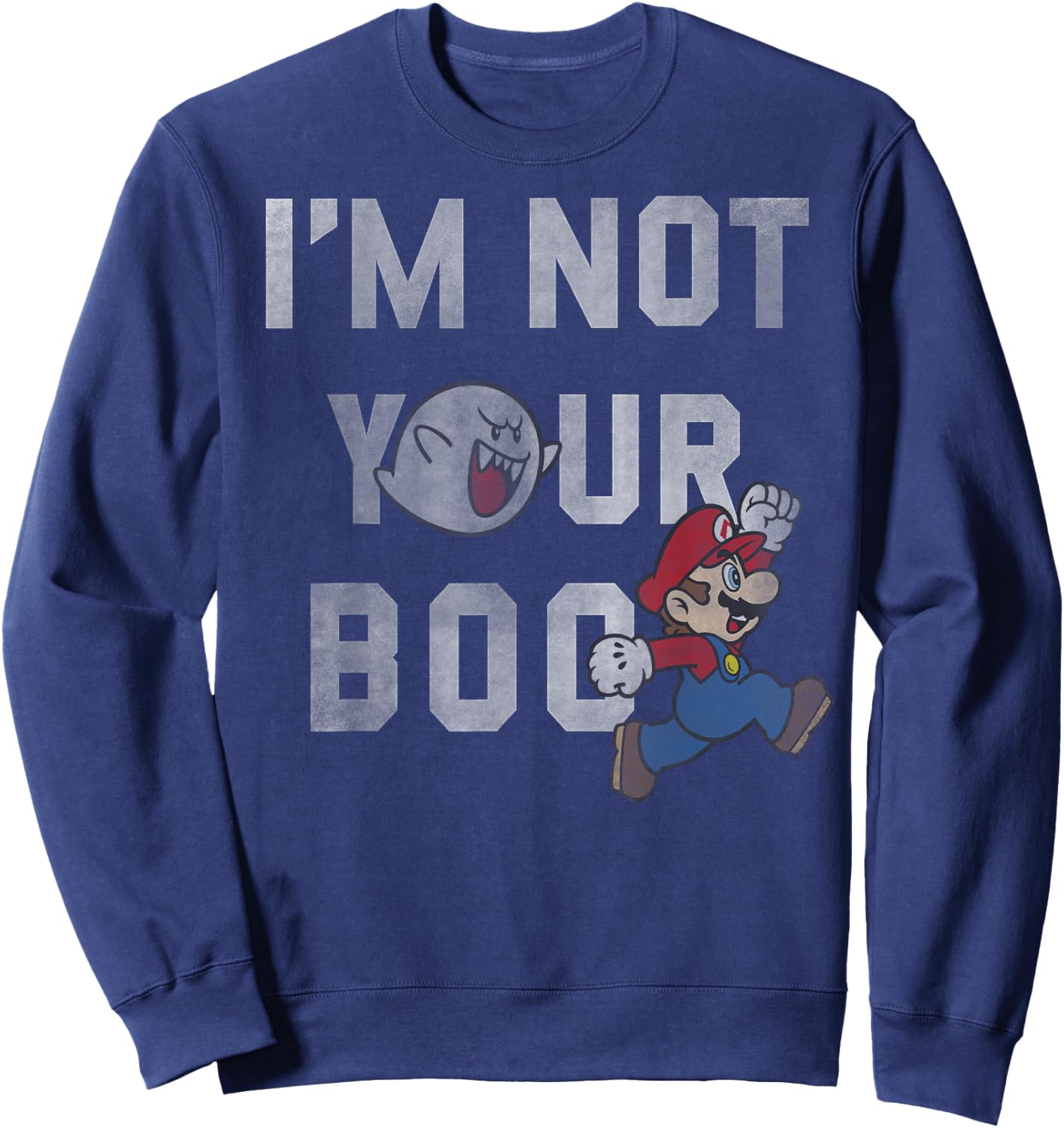 Super Mario I'm Not Your Boo Sweatshirt - Sweatshirt | Navy