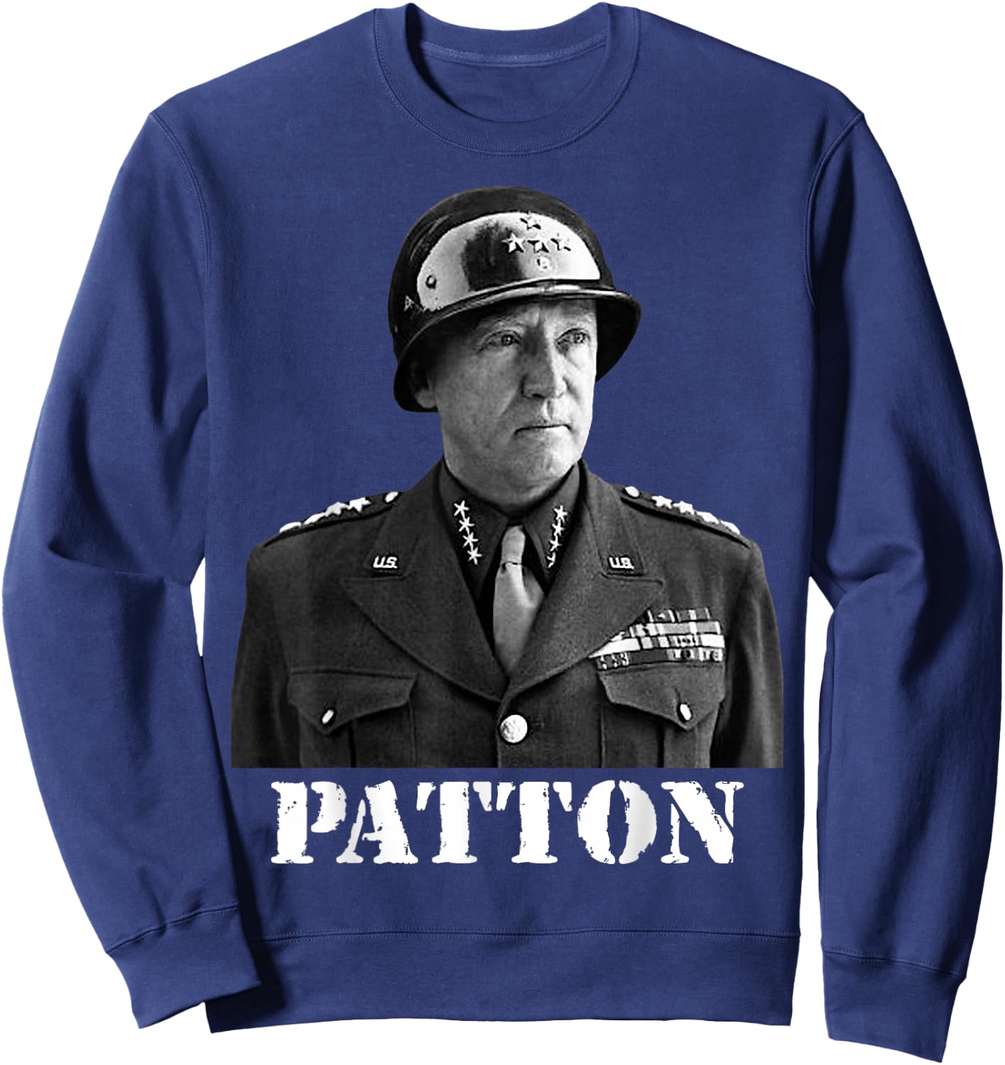 George Patton World War II Victory Memorial Independence Day Sweatshirt - Sweatshirt | Navy