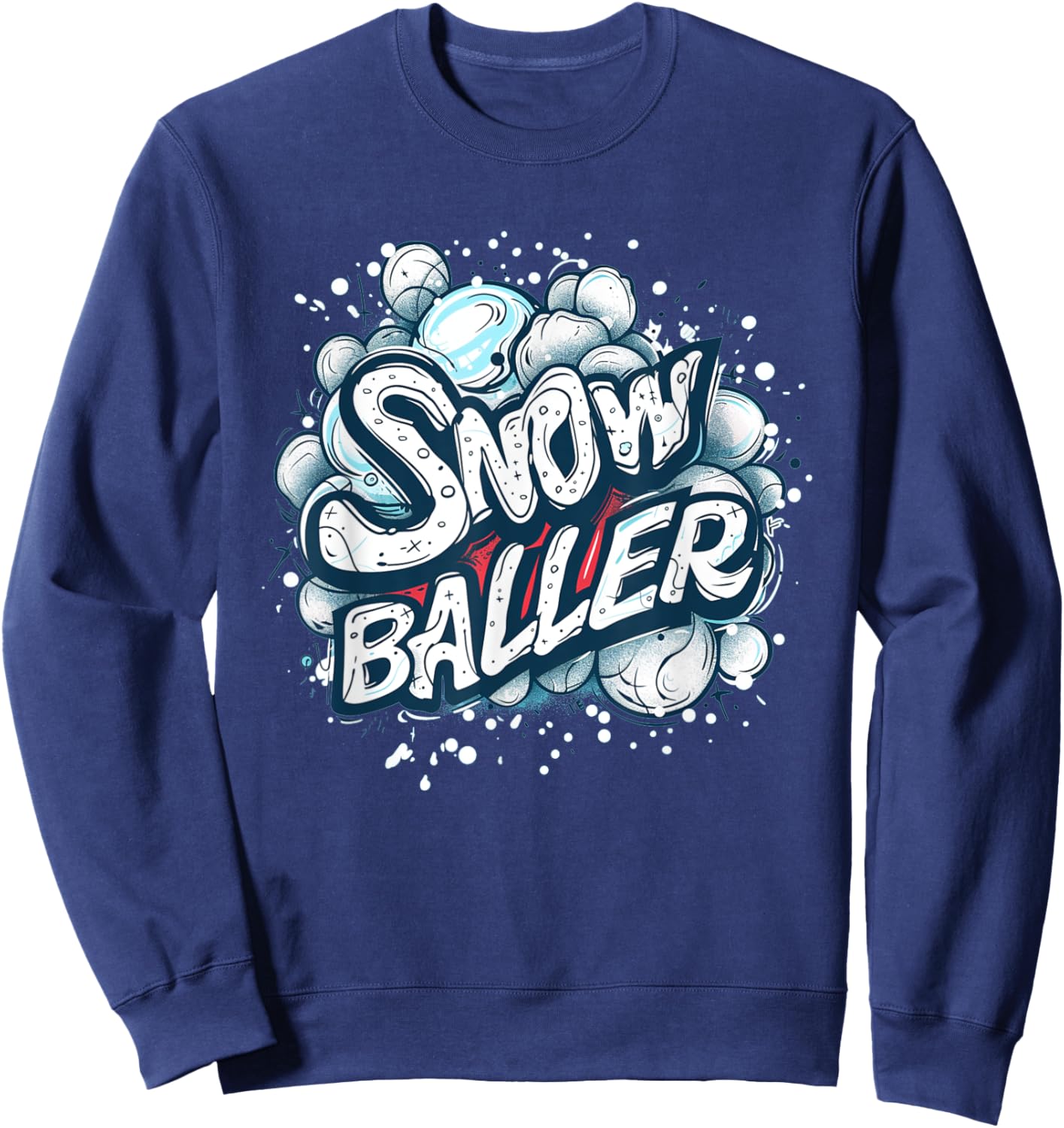 Pretty Snowballer Speech Sweatshirt - Sweatshirt | Navy