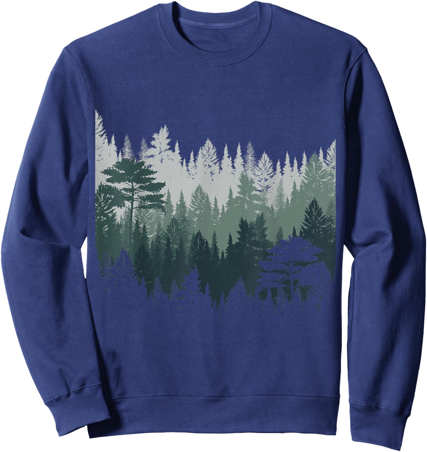 Outdoor Nature Trees Wildlife Night Forest Sweatshirt - Sweatshirt | Navy