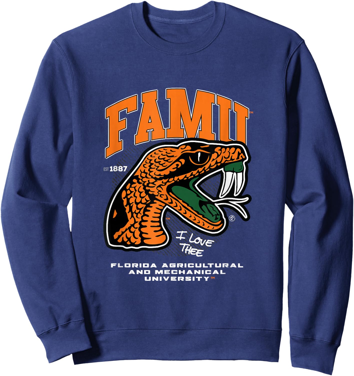 The Yard Essentials - Florida A&M University - FAMU Sweatshirt - Sweatshirt | Navy