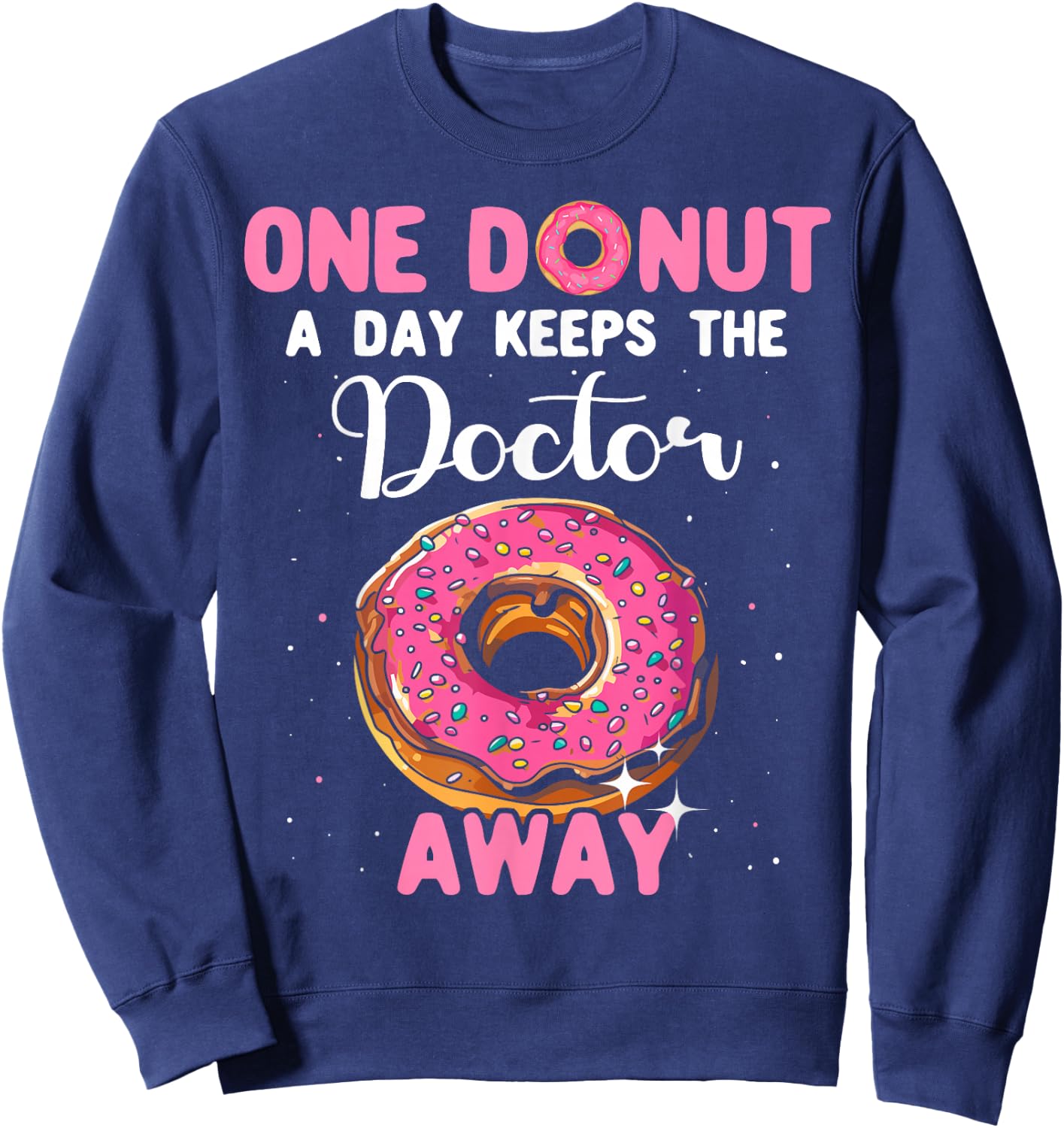 Donut Costume Women Baking Donuts Men Donut Sweatshirt - Sweatshirt | Navy