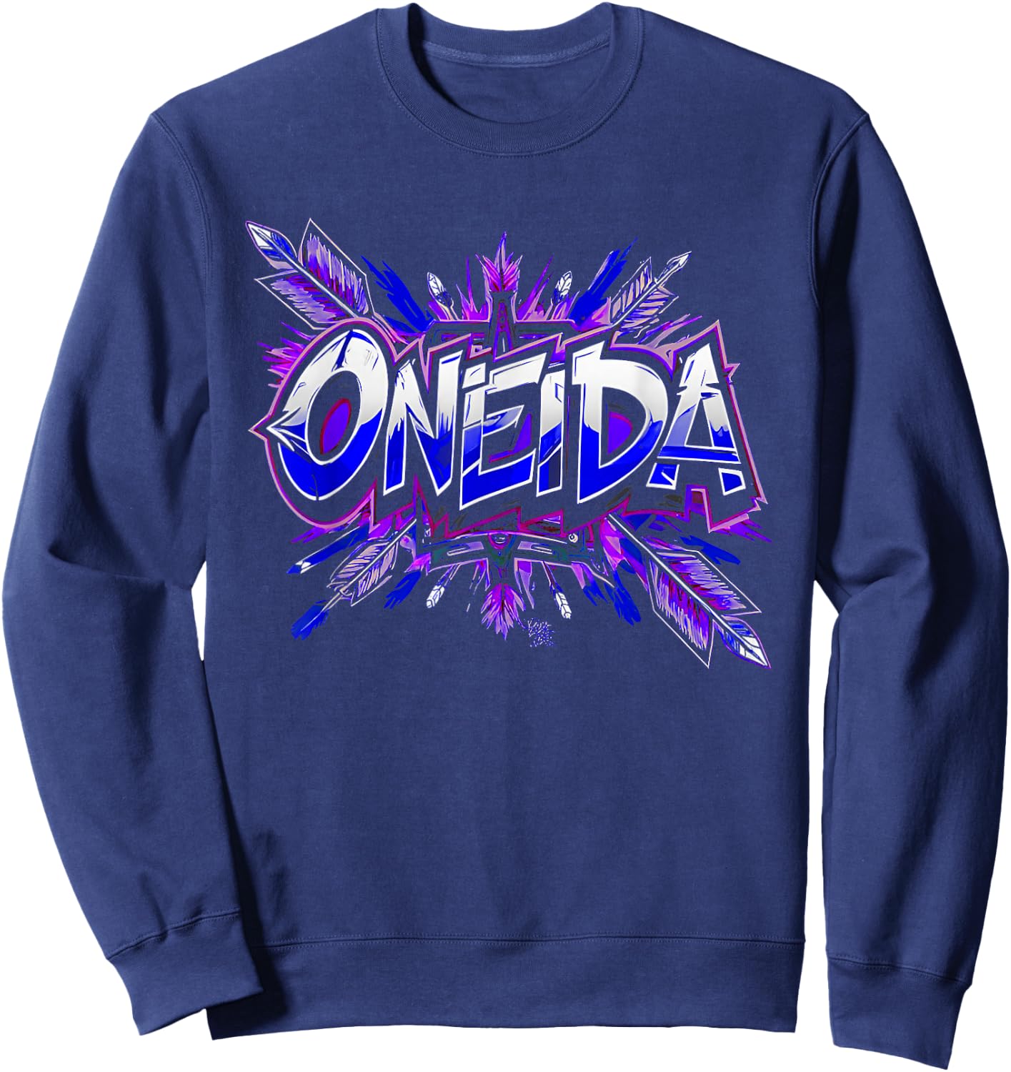 Oneida Tribe Sovereign Nation Ancestral Lands Sweatshirt - Sweatshirt | Navy