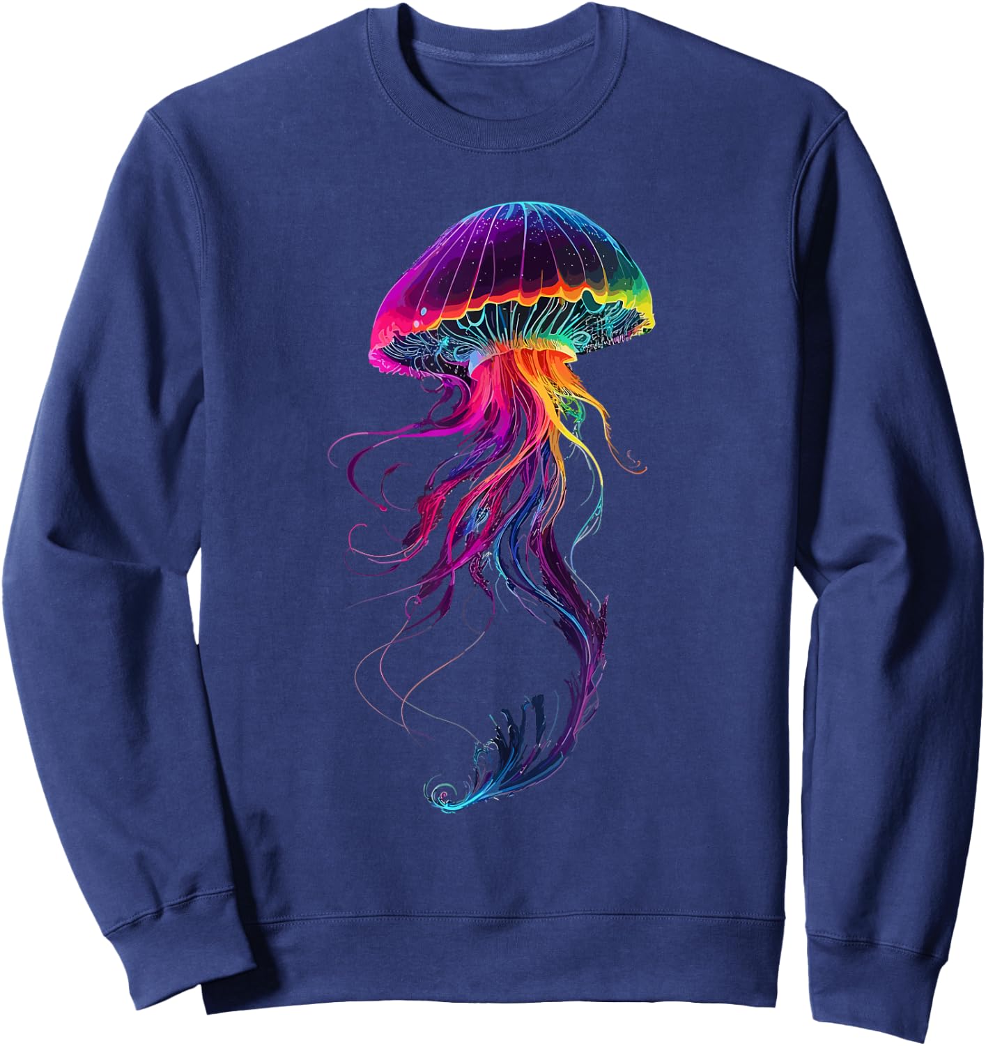 Luminous Jellyfish Sweatshirt - Sweatshirt | Navy