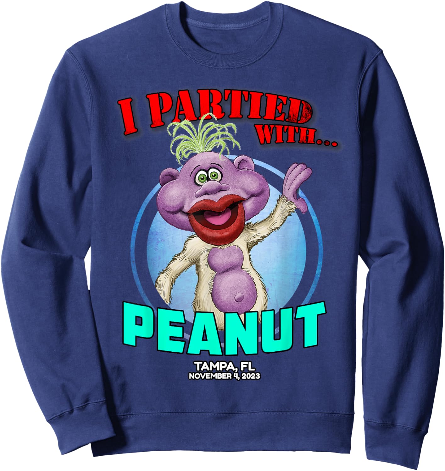 Peanut Tampa, FL (2023) Sweatshirt - Sweatshirt | Navy