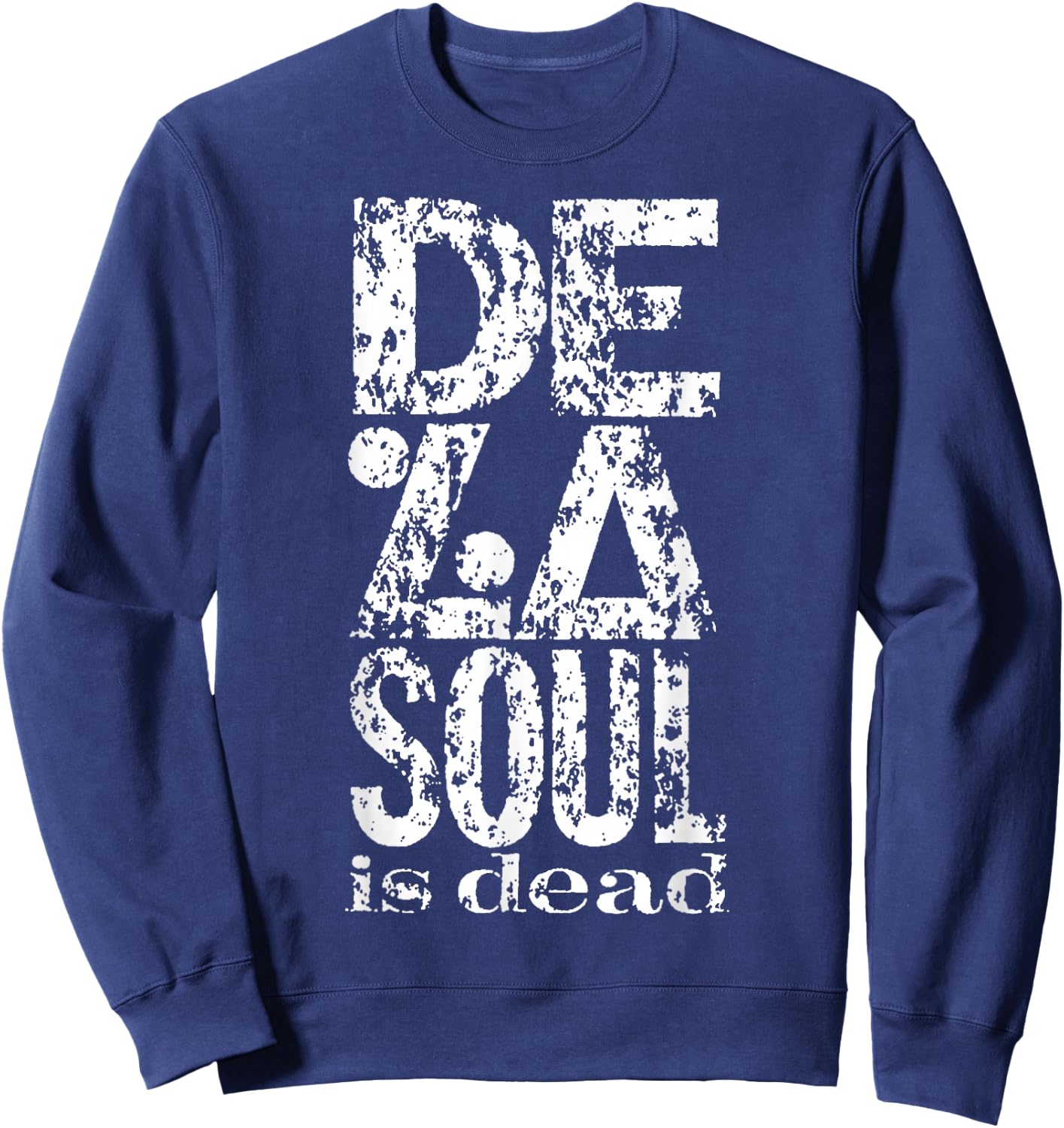 De La Soul "De La Soul Is Dead" Logo Sweatshirt - Sweatshirt | Navy