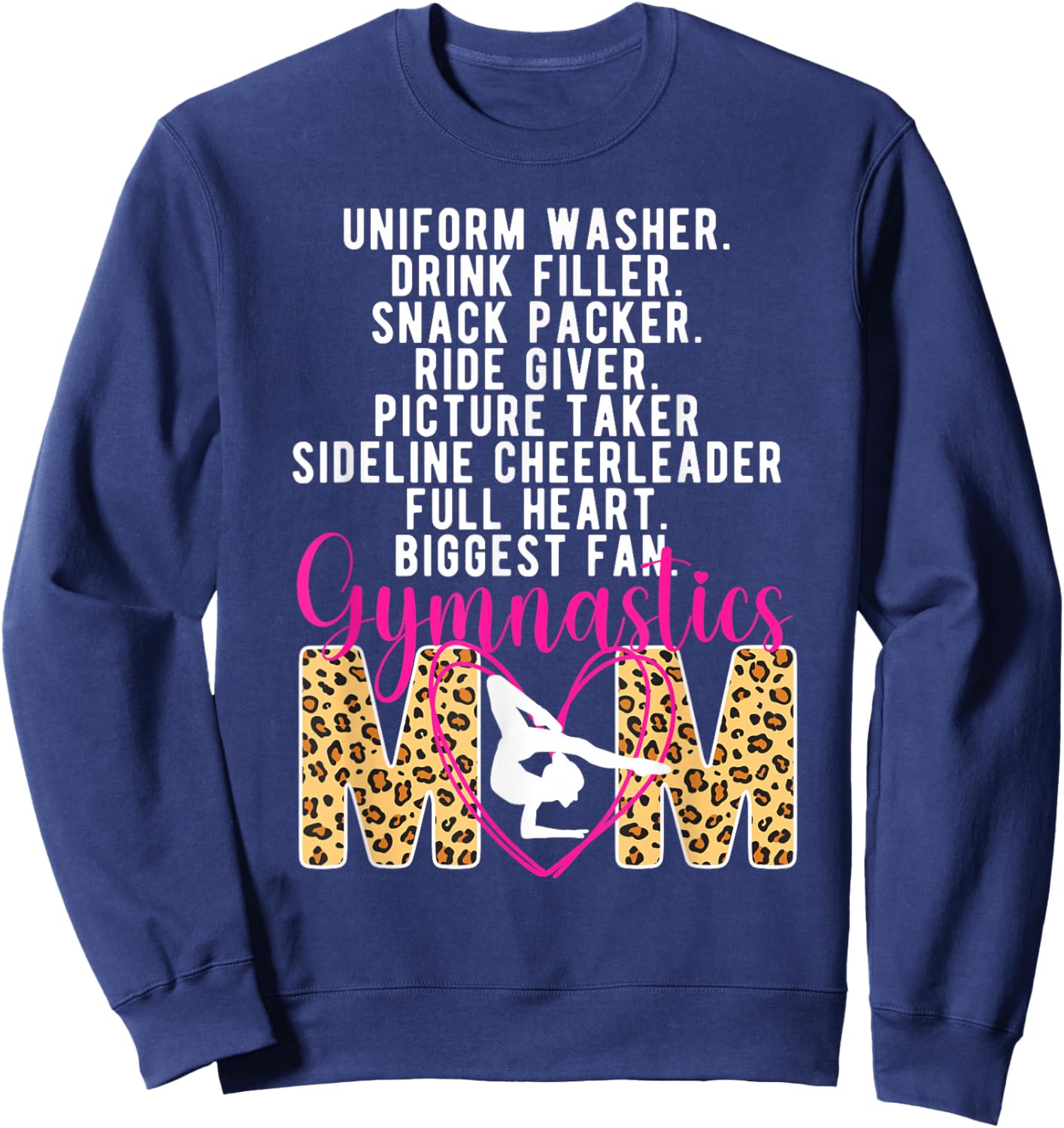 Gymnastics Mom Definition Mom Of A Gymnast Mother Sweatshirt - Sweatshirt | Navy