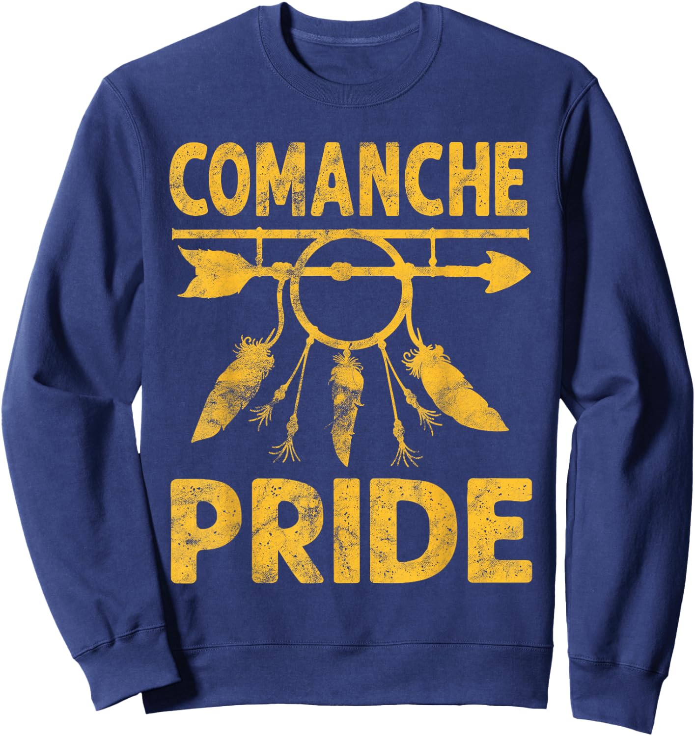 comanche Pride Native American vintage Gift Men Women Sweatshirt - Sweatshirt | Navy