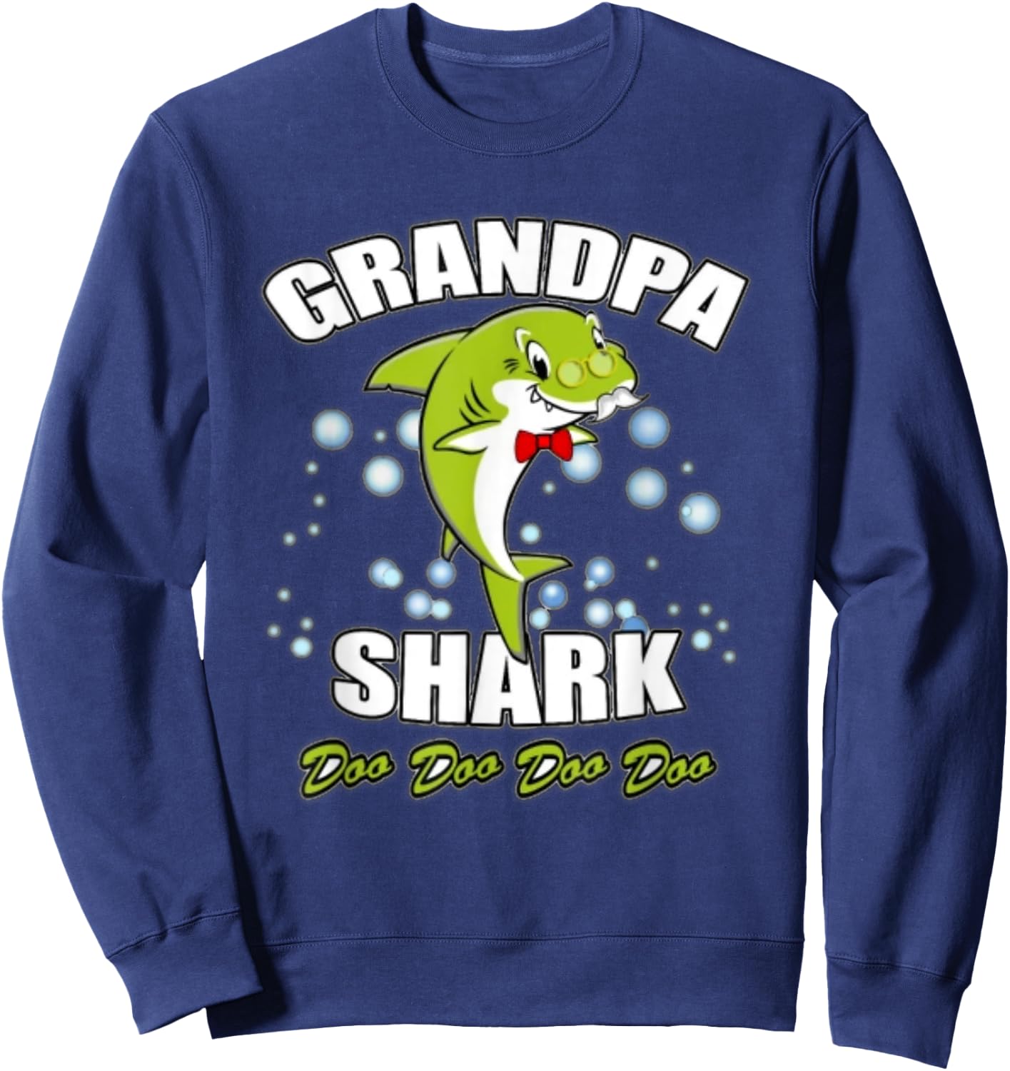 Pinkfong Grandpa Shark Official Product Sweatshirt - Sweatshirt | Navy