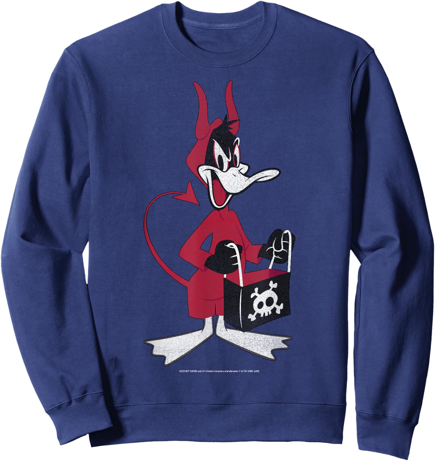 Looney Tunes Daffy Devil Costume Halloween Sweatshirt - Sweatshirt | Navy