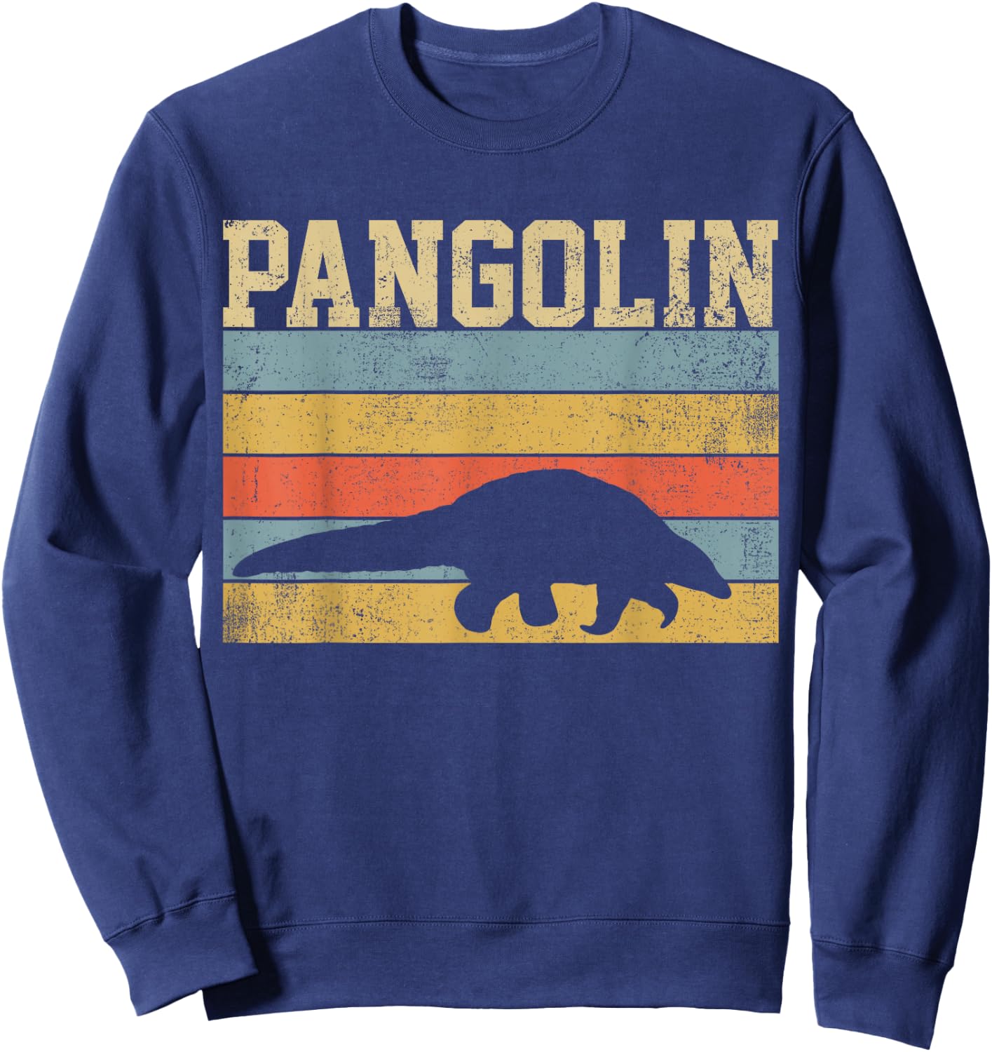 Pangolin Retro Vintage Gift Sweatshirt - Sweatshirt | Navy