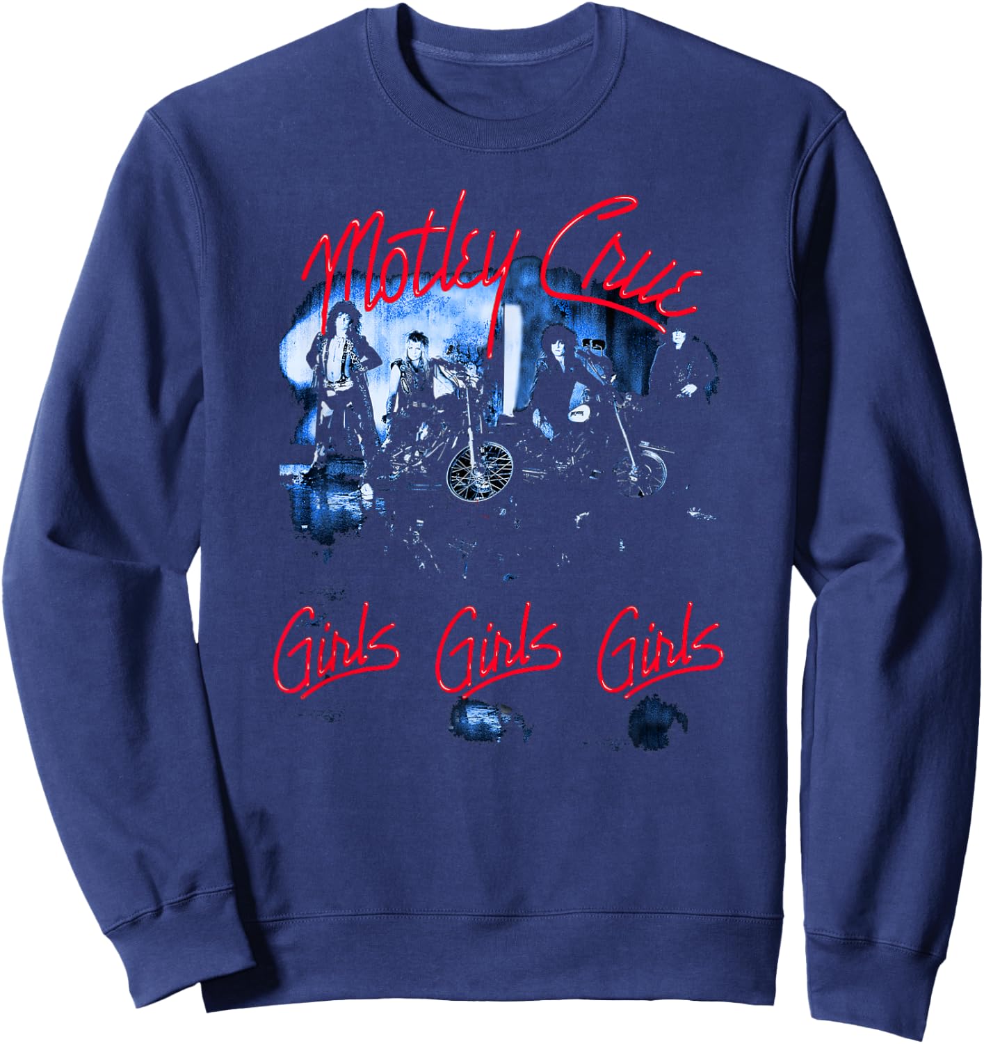 Mötley Crüe - Girls Girls Tracklist Sweatshirt - Sweatshirt | Navy