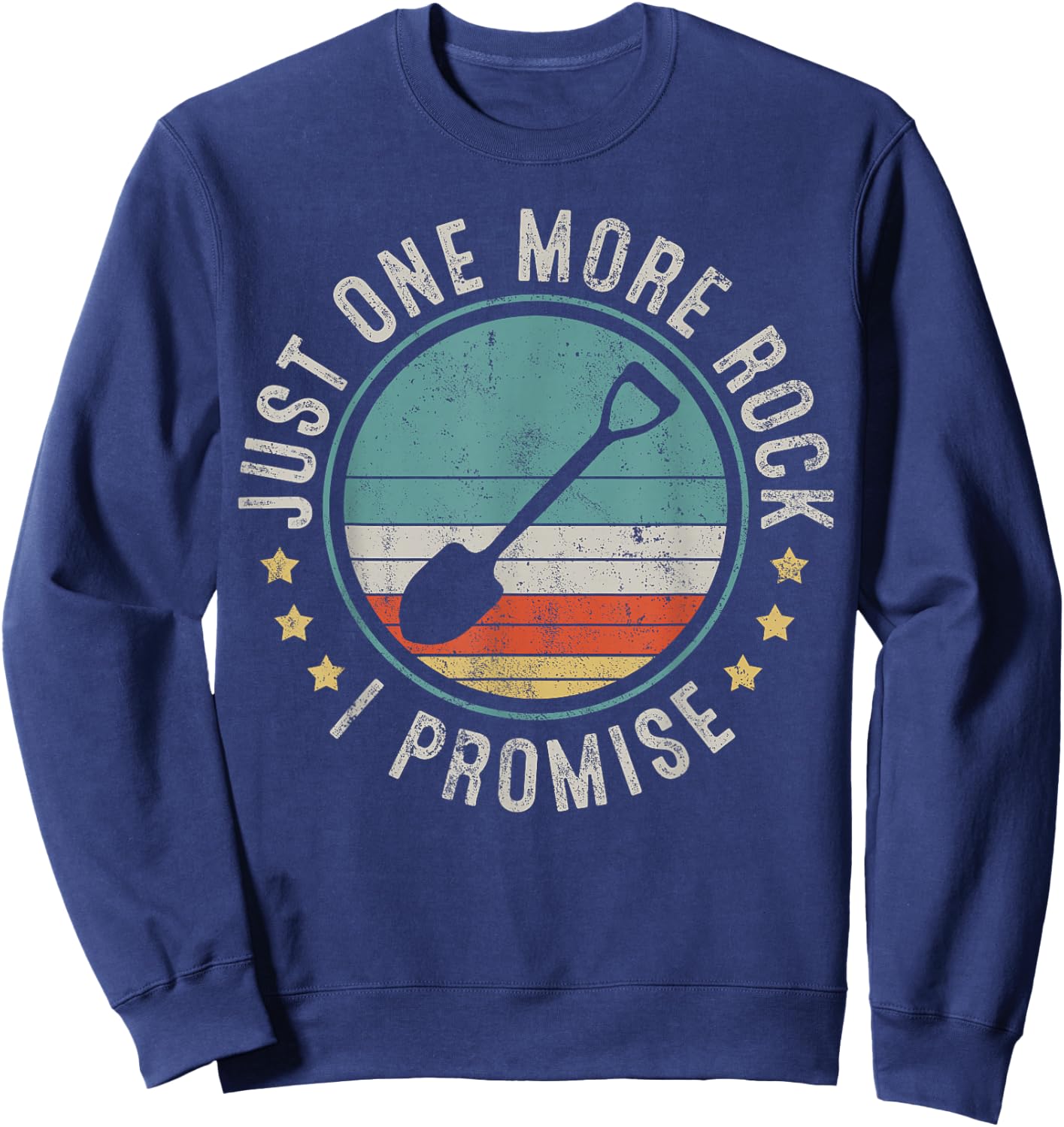 Geology Rockhounding Rocks Geologist Retro Vintage Gift Sweatshirt - Sweatshirt | Navy