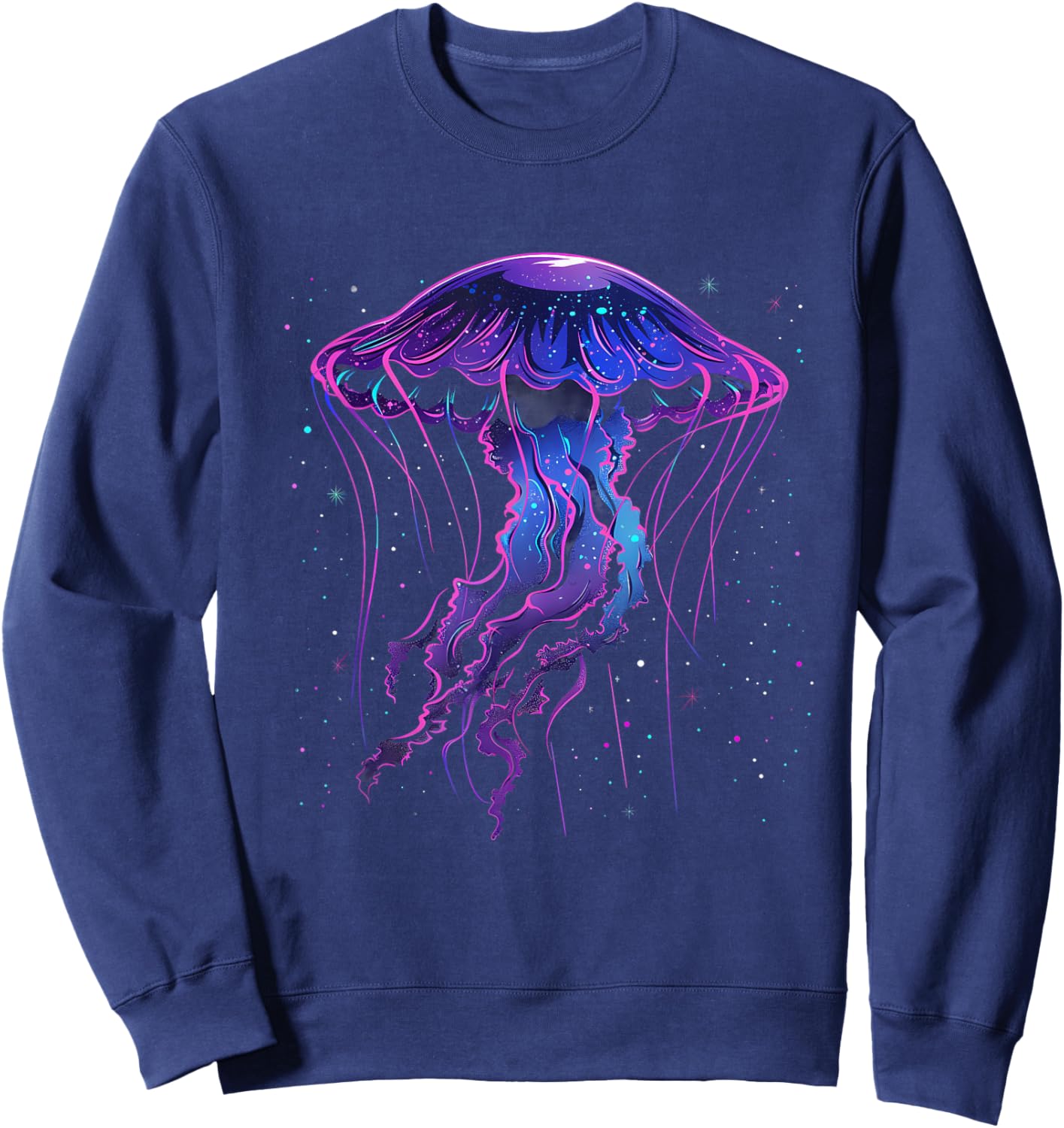 Jellyfish Sea Ocean Jellyfish Artwork Ocean Sea Animal Lover Sweatshirt - Sweatshirt | Navy