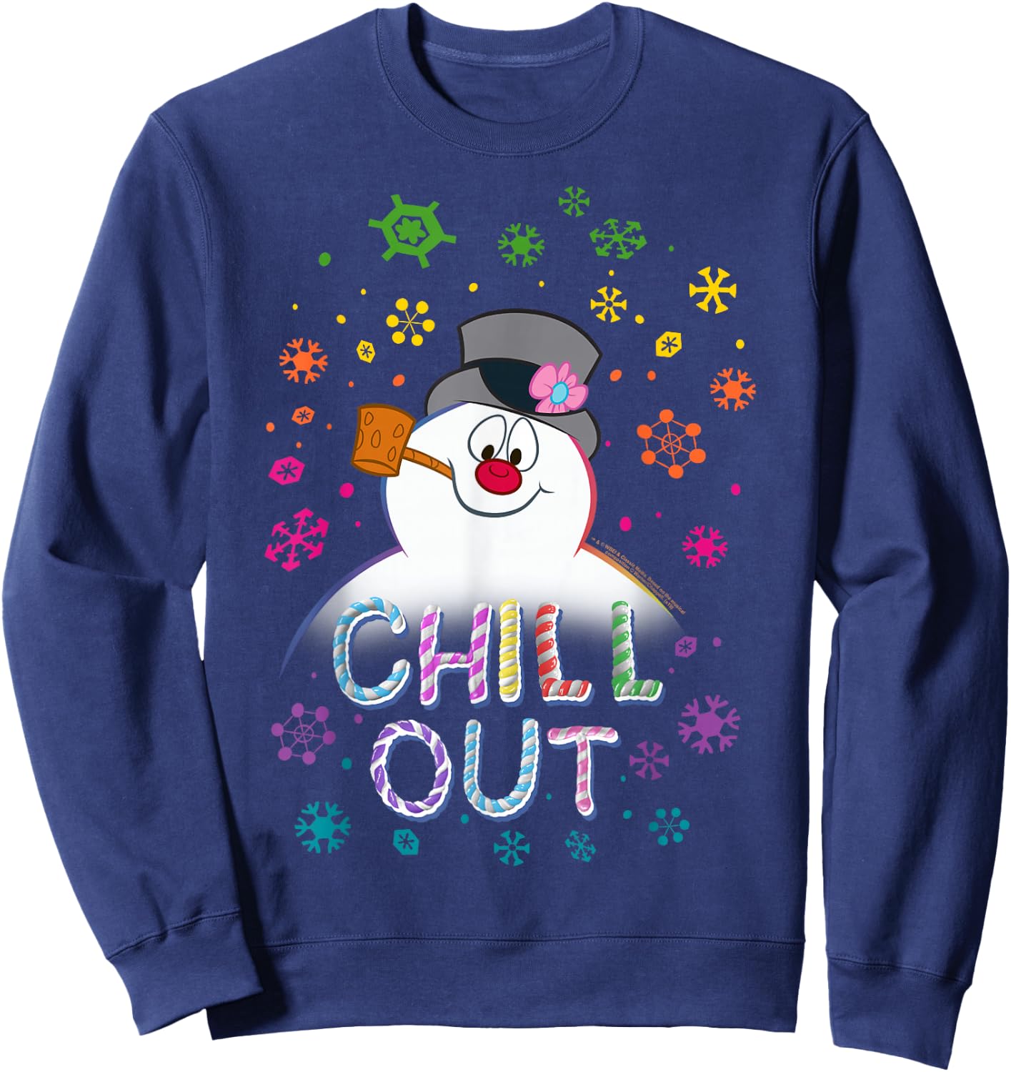 Frosty The Snowman Chill Out Portrait Sweatshirt - Sweatshirt | Navy