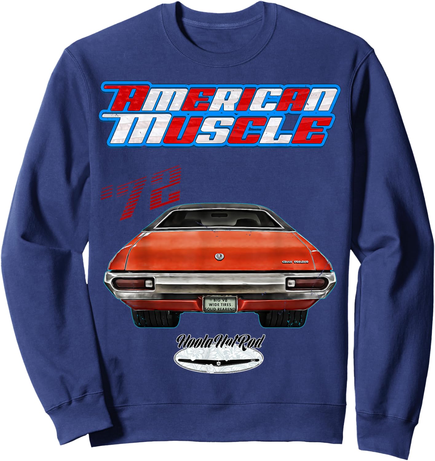 1972 Torino,Hot Rod,Muscle Car,american car,pony car,Hoola Sweatshirt - Sweatshirt | Navy