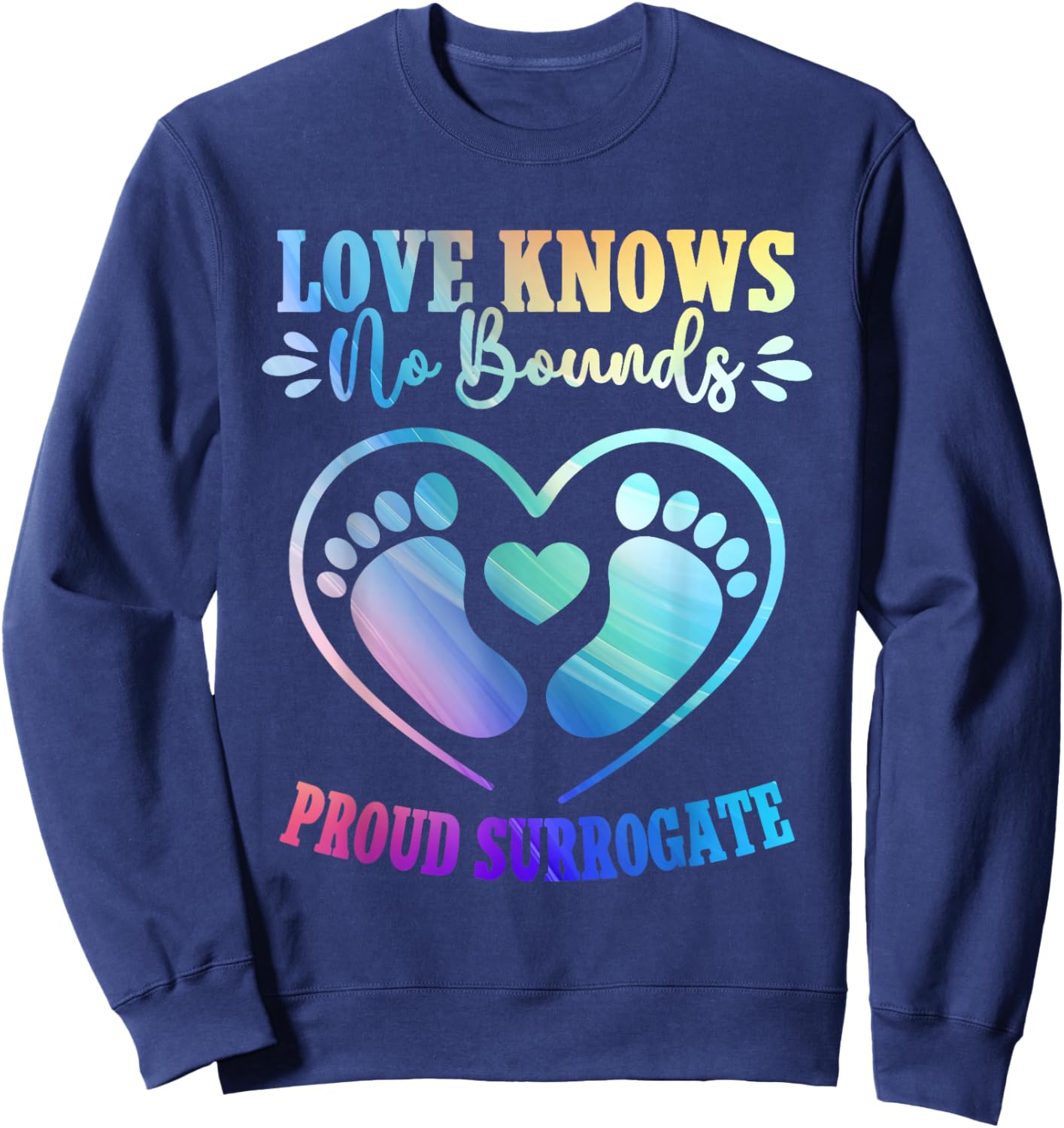 Pregnant Surrogate Mom Surro Mama Sweatshirt - Sweatshirt | Navy