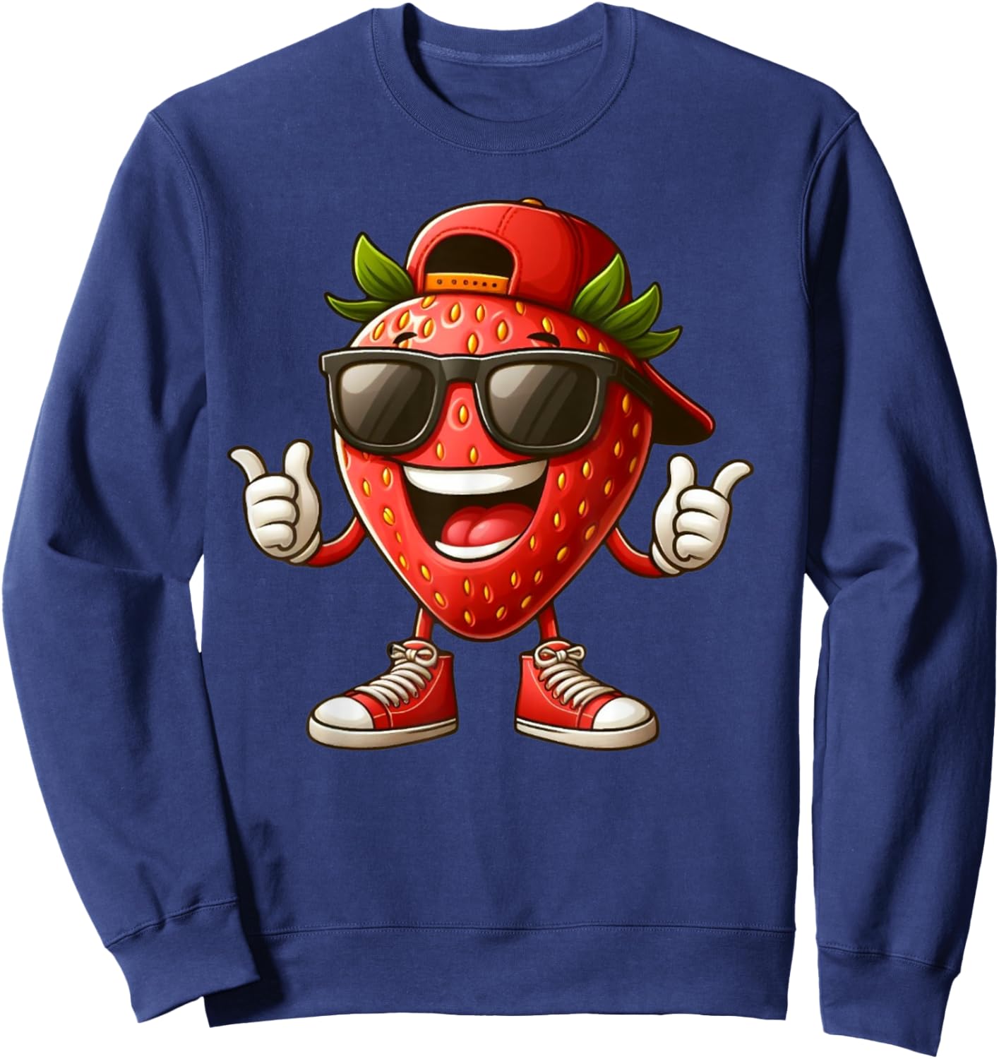Beautiful strawberry costume for boys and girls Sweatshirt - Sweatshirt | Navy