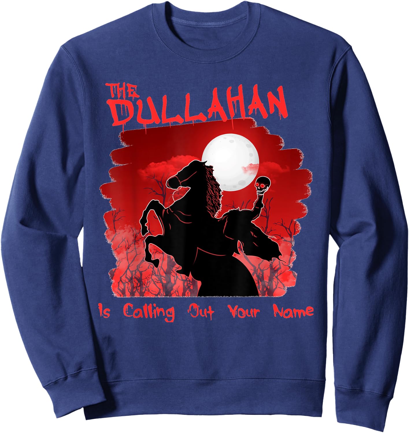 The Dullahan Horseman Celtic Mythology Lovers for Samhain Sweatshirt - Sweatshirt | Navy