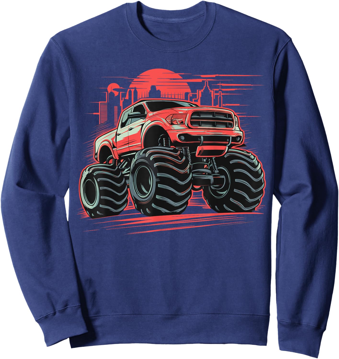 Monster Truck for toddlers Youth & Adults Sweatshirt - Sweatshirt | Navy