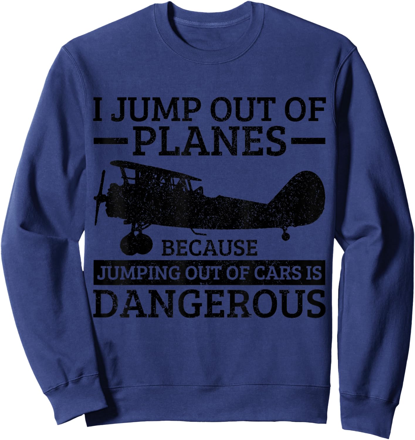 Skydiving Parachute Gift Sweatshirt - Sweatshirt | Navy