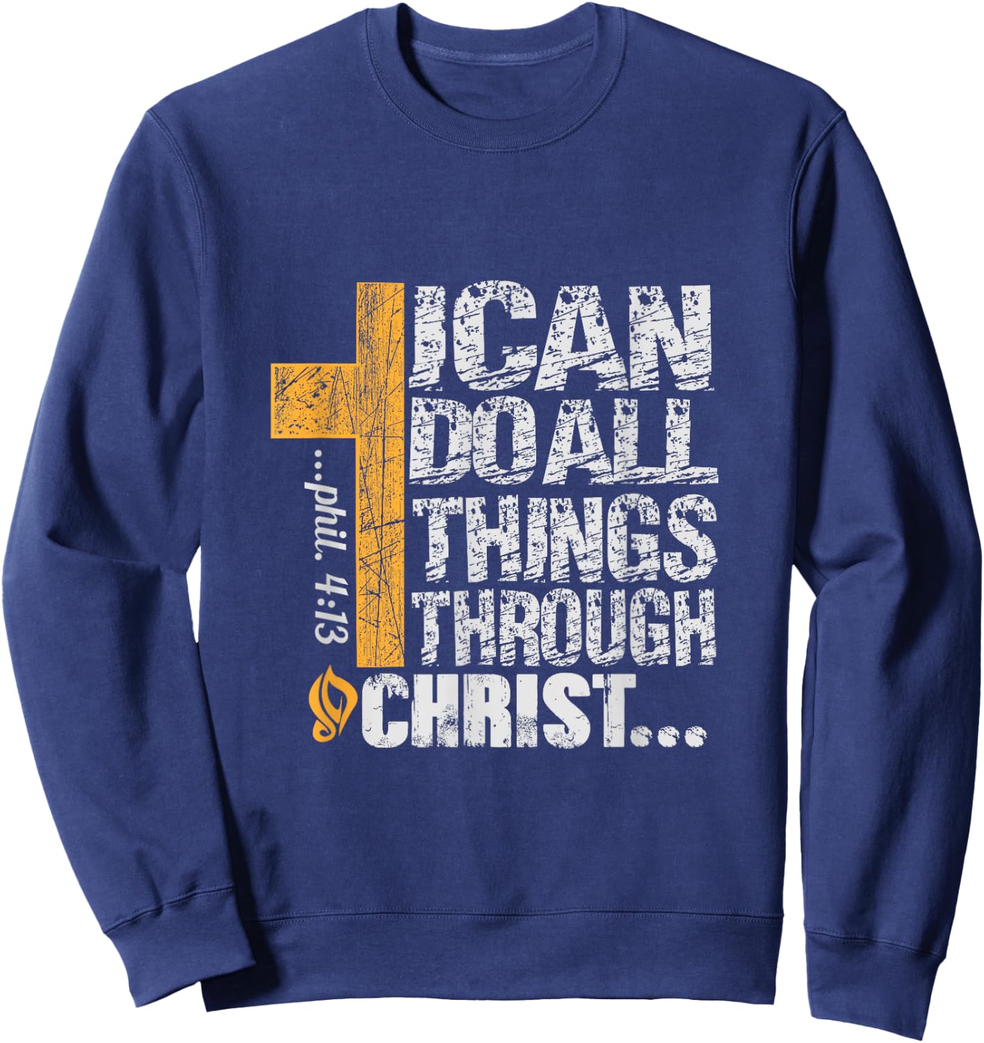 I can do all things through Christ Sweatshirt - Sweatshirt | Navy