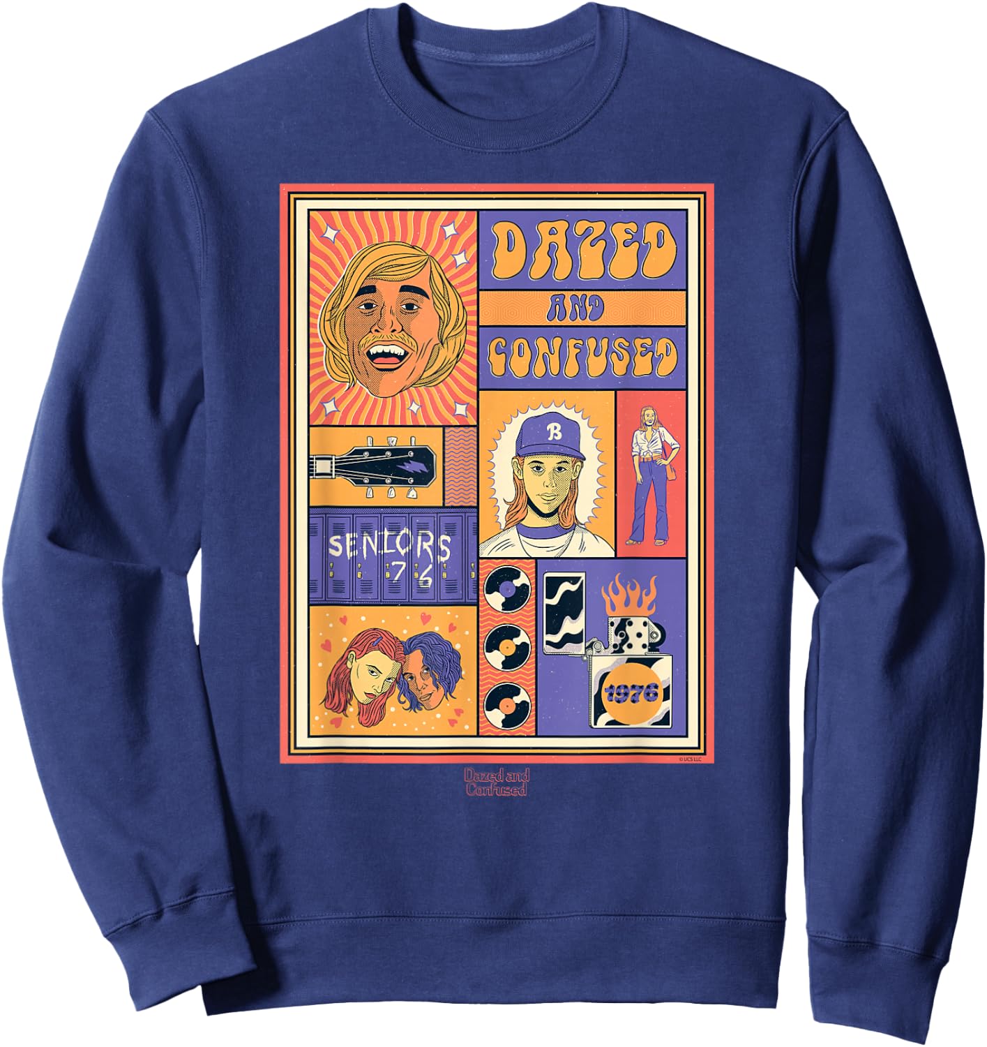 Dazed and Confused Seniors 76 Sweatshirt - Sweatshirt | Navy