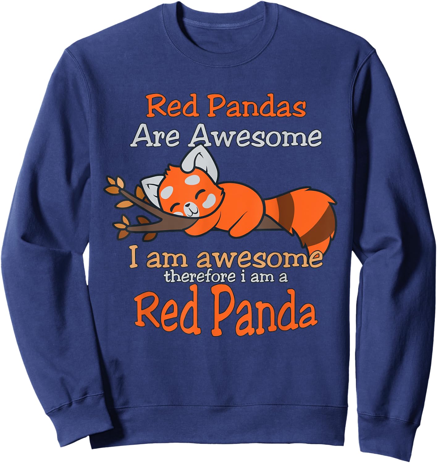 Red Panda Men Women Red Panda Lover Gift Red Panda Sweatshirt - Sweatshirt | Navy