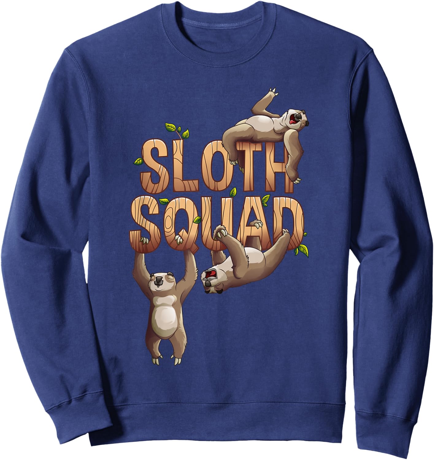 Cool Sloth Squad | Funny Lazy Slow Animal Lover Group Gift Sweatshirt - Sweatshirt | Navy