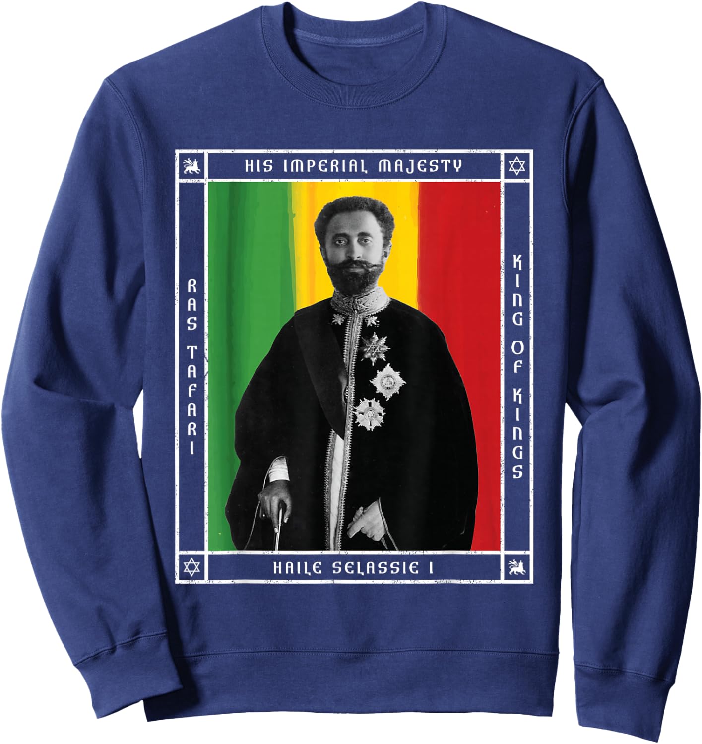 His Imperial Majesty Haile Selassie I Sweatshirt - Sweatshirt | Navy