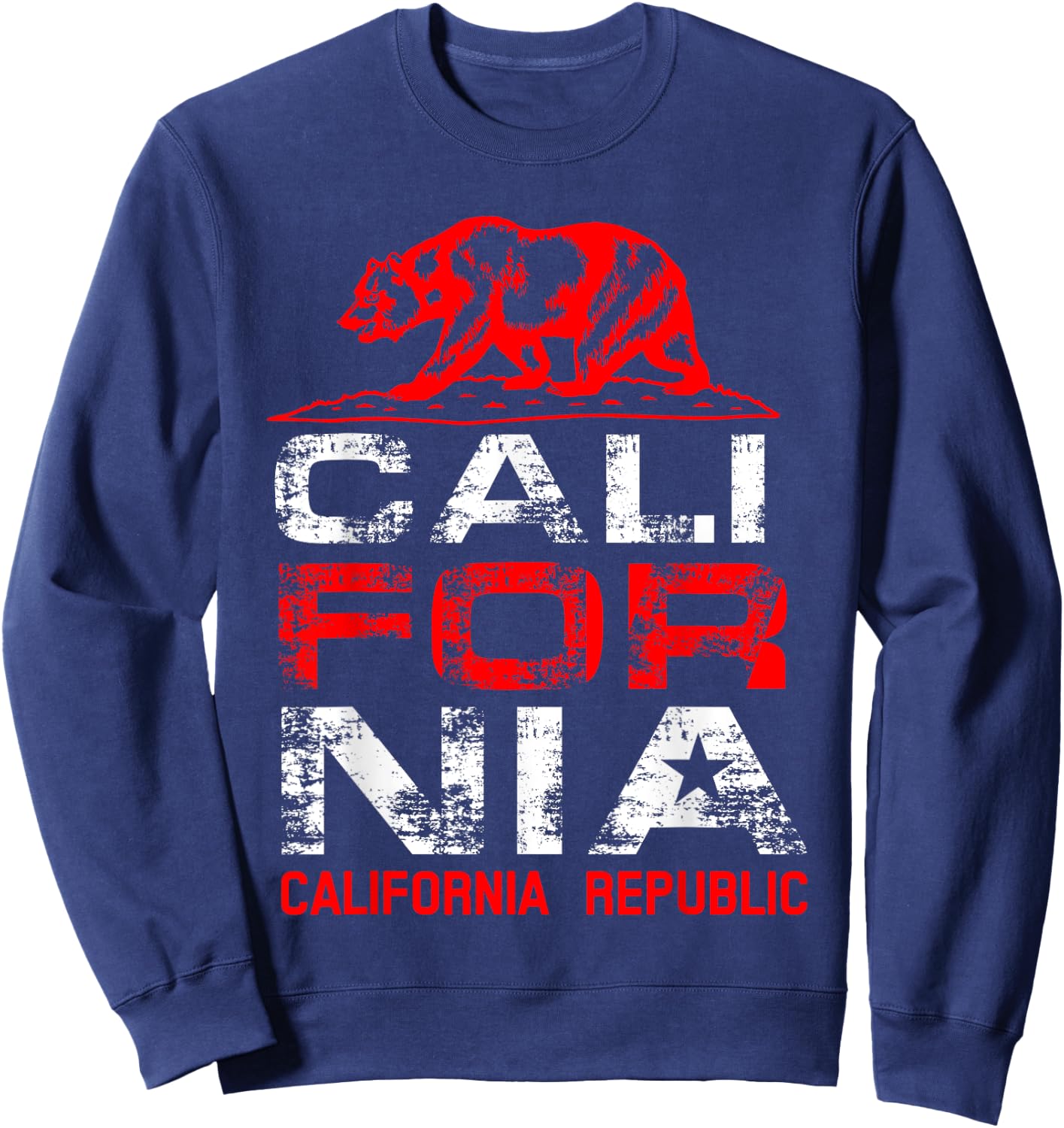 California Republic | Cute North Cali Lovers Gift Sweatshirt - Sweatshirt | Navy