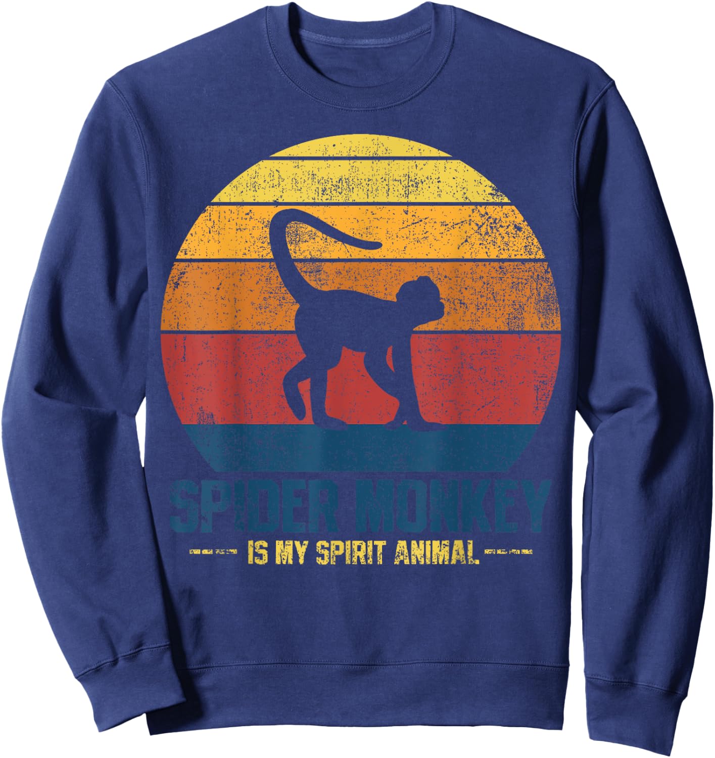 Spider Monkey Vintage Sweatshirt - Sweatshirt | Navy