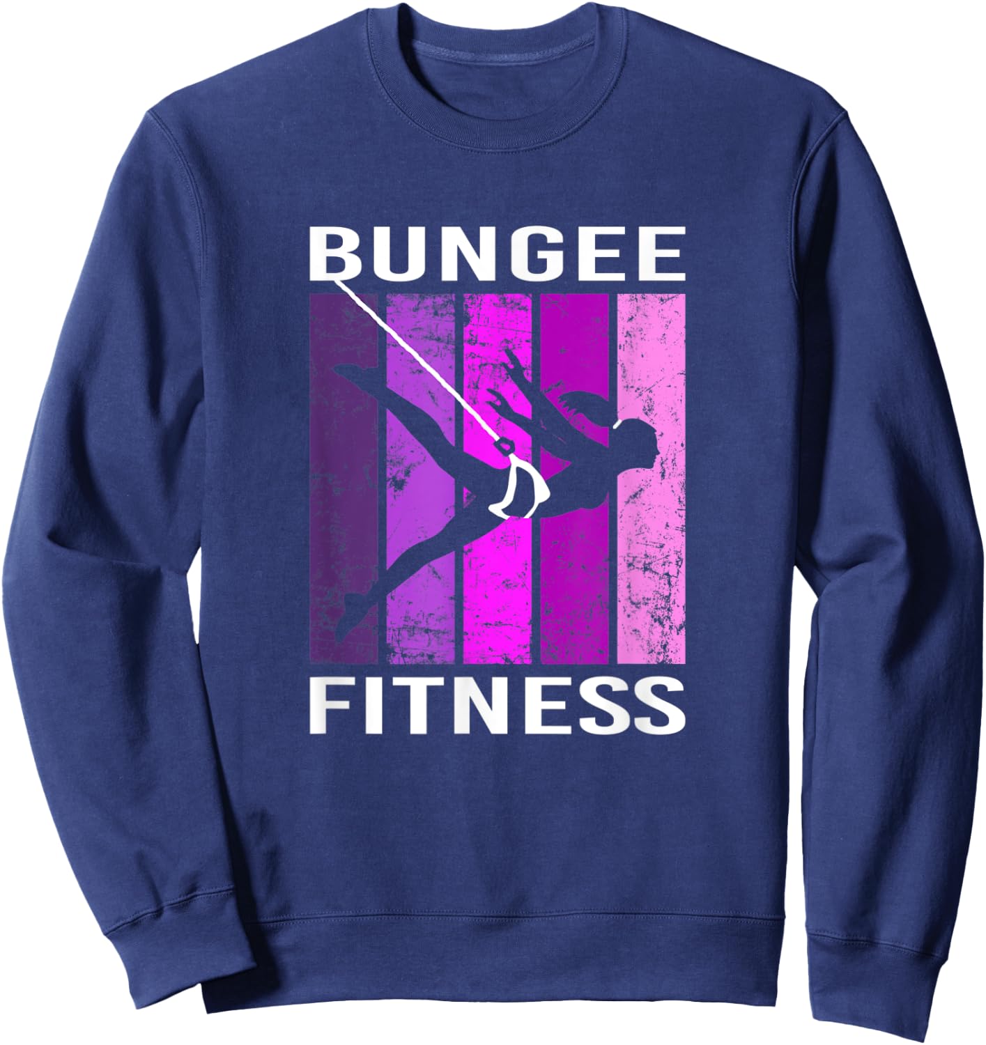 Bungee Fitness Equipment Set Fly Sling Workout Sweatshirt - Sweatshirt | Navy