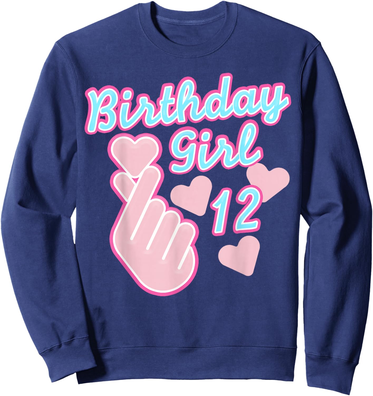 K-Pop Birthday Girl 12 Sweatshirt - Sweatshirt | Navy