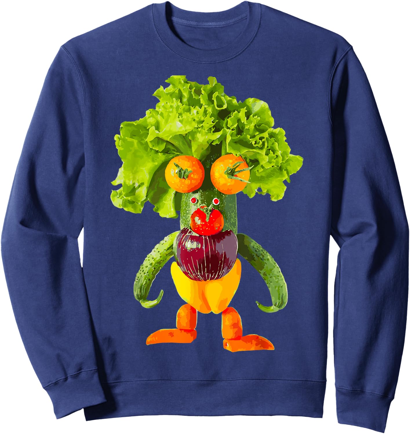 Vegetables, Monster Sweatshirt - Sweatshirt | Navy