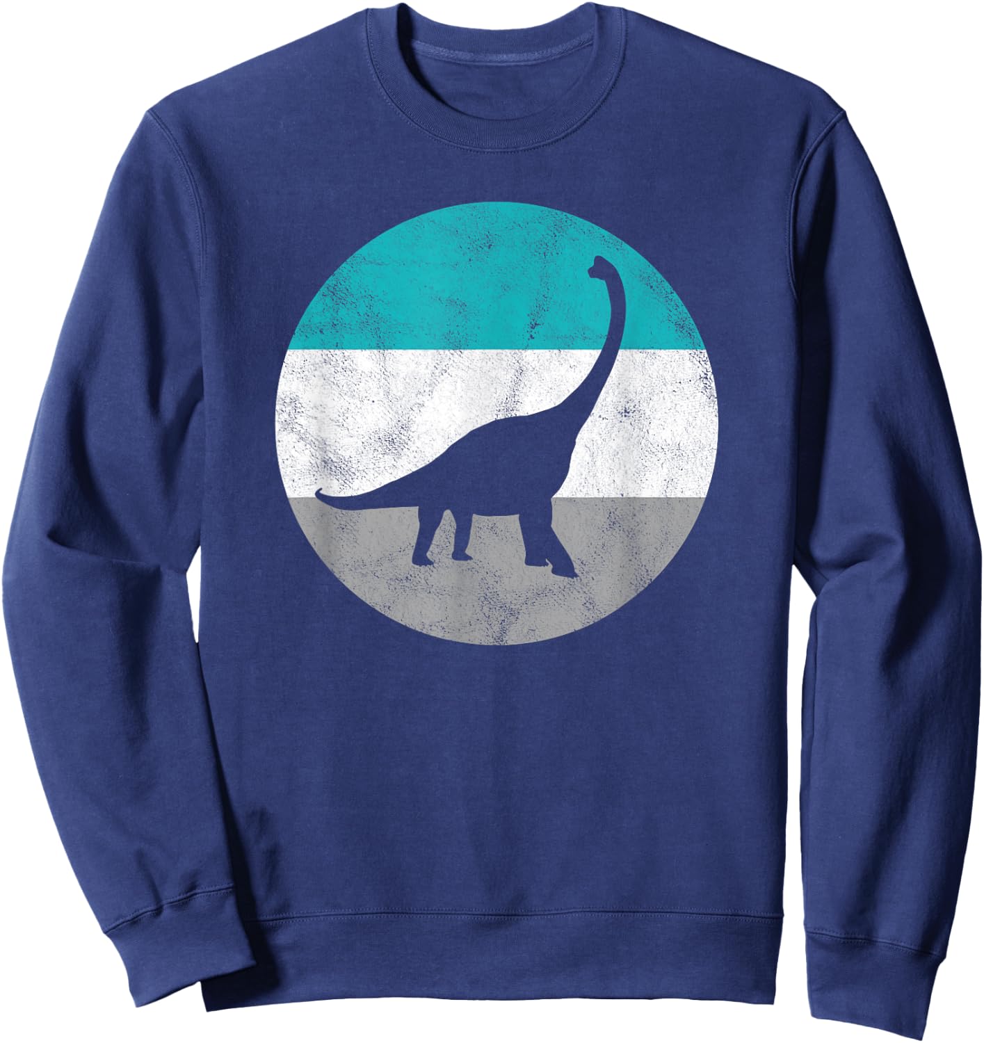 Brachiosaurus Retro Dinosaur Gift or Boys Sweatshirt - Sweatshirt | Navy