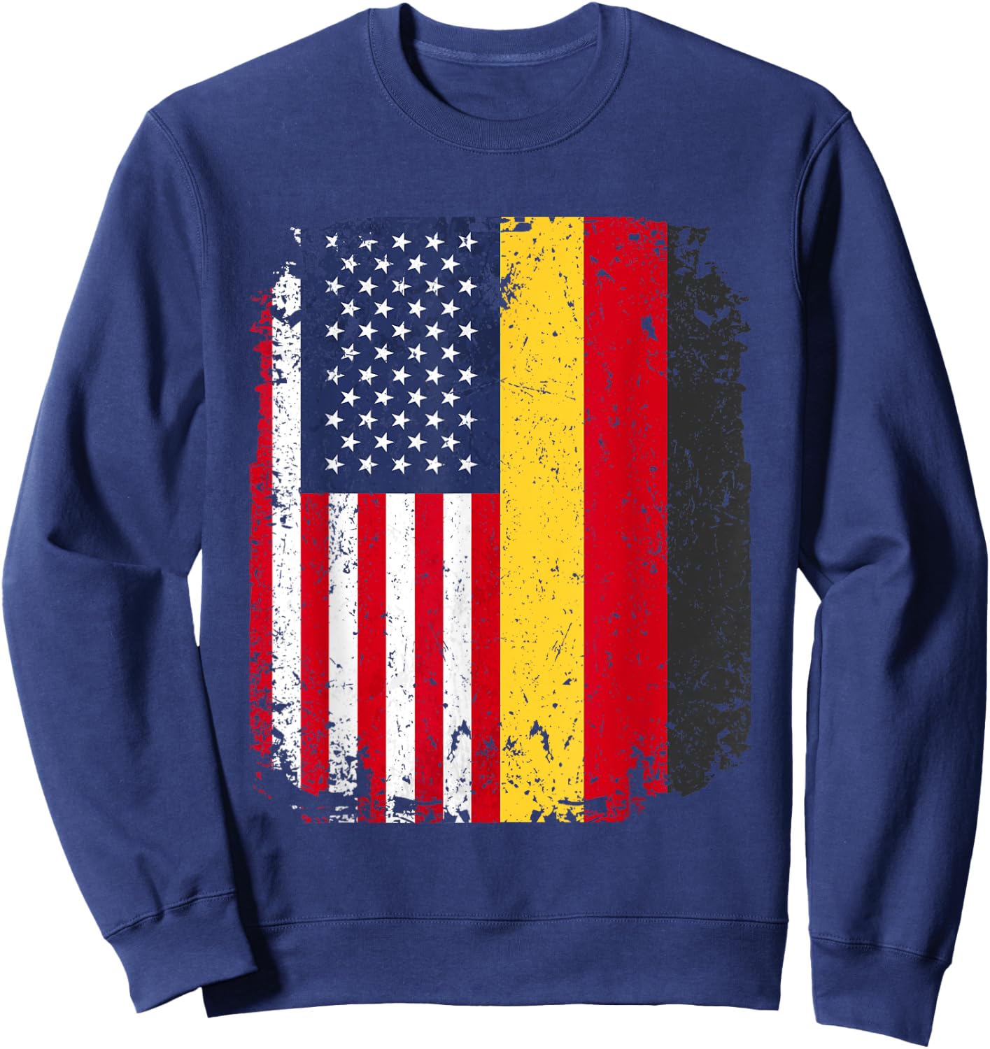 USA American Germany Flag German Dual Citizenship Gift Sweatshirt - Sweatshirt | Navy