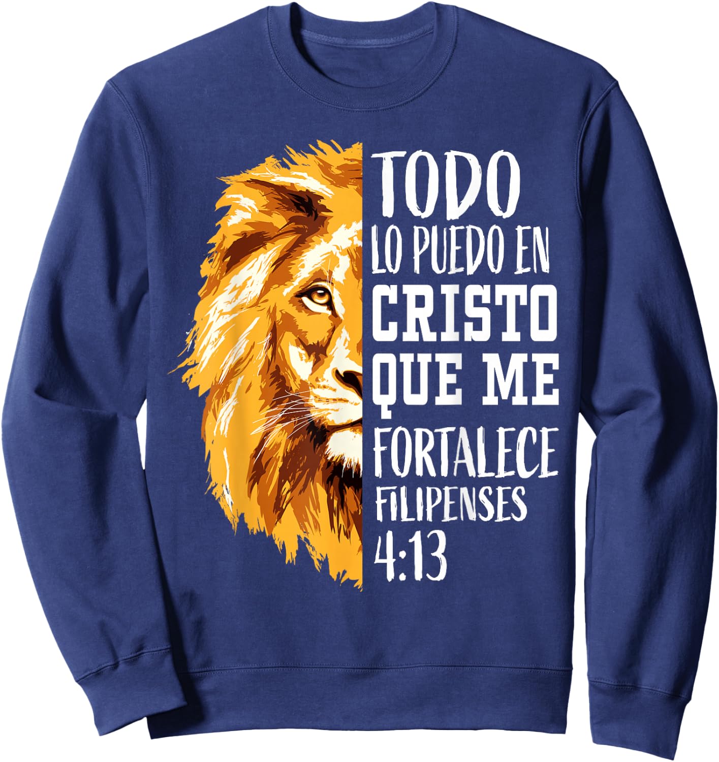 Filipenses Shirts Men Women Kids Spanish Christian Gifts Mom Sweatshirt - Sweatshirt | Navy