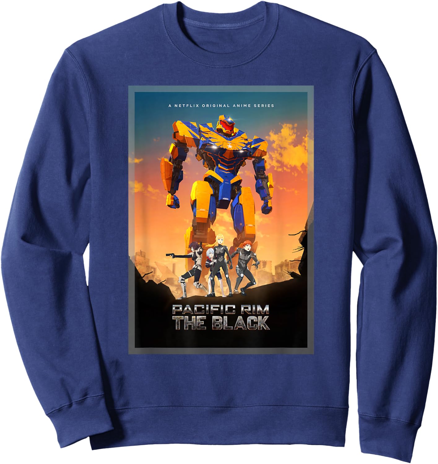 Pacific Rim The Black Poster Sweatshirt - Sweatshirt | Navy
