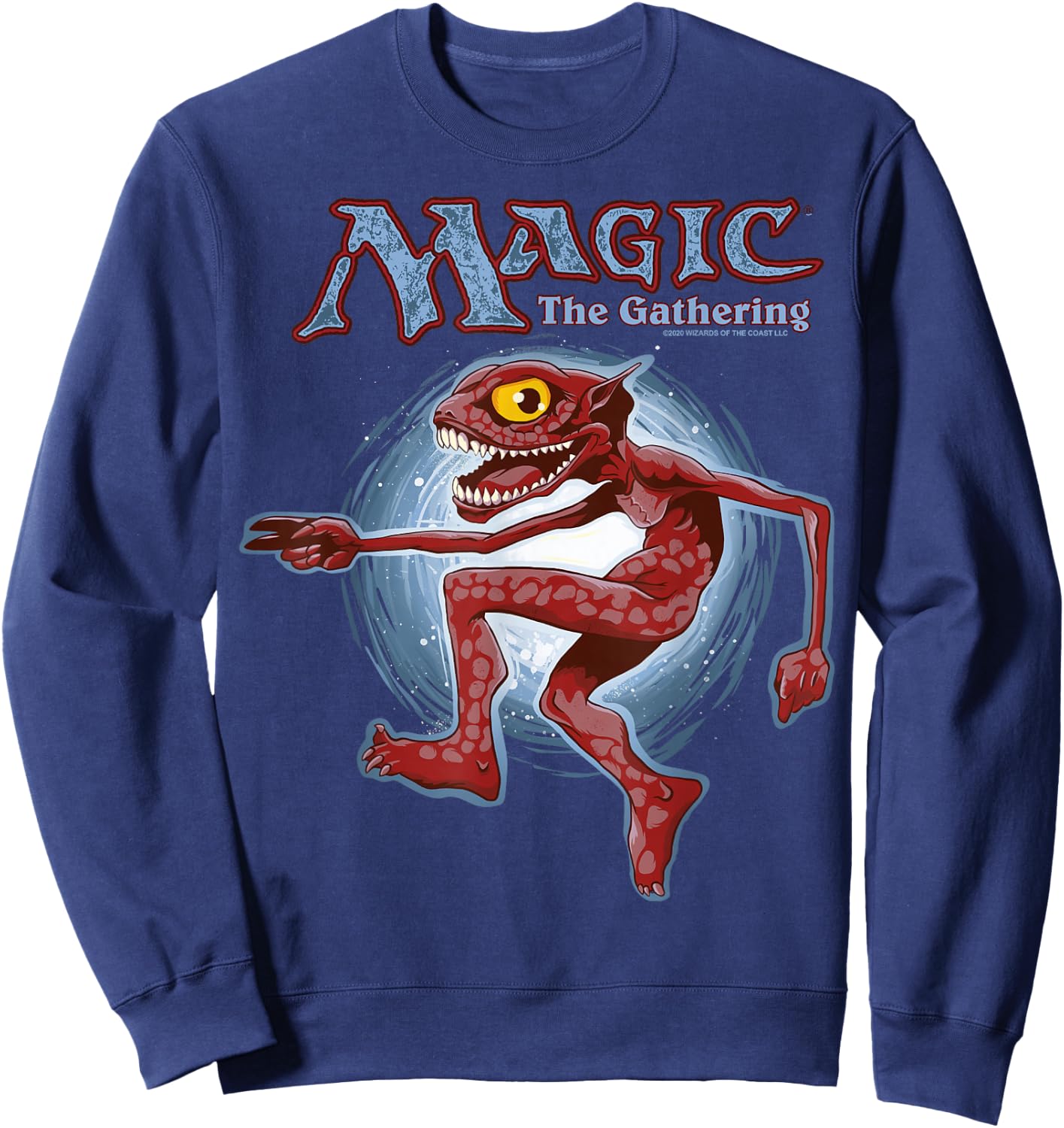 Magic: The Gathering Retro Red Monster Sweatshirt - Sweatshirt | Navy