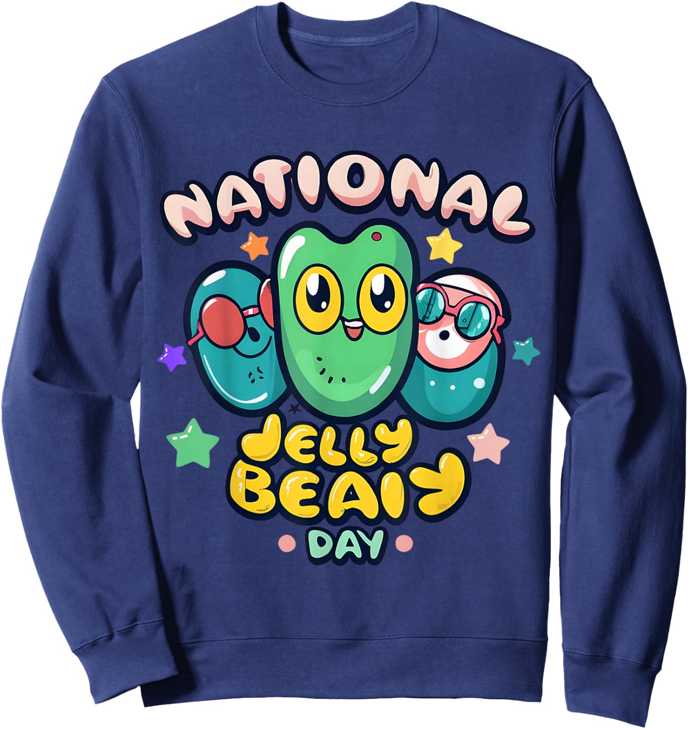 Jellybean Jamboree National JellyBean Day Sweatshirt - Sweatshirt | Navy