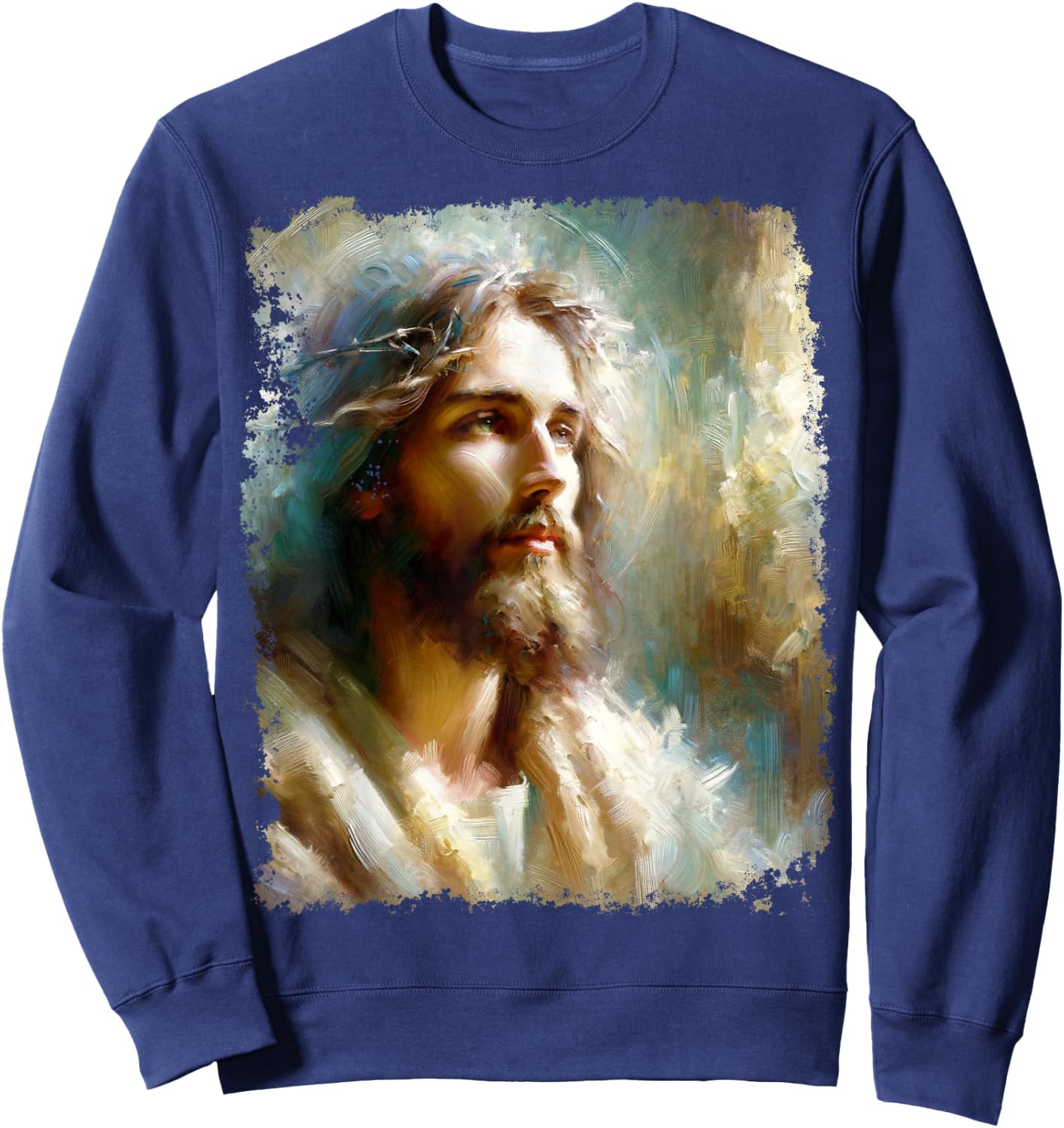 Angel Jesus Christ Sweatshirt - Sweatshirt | Navy