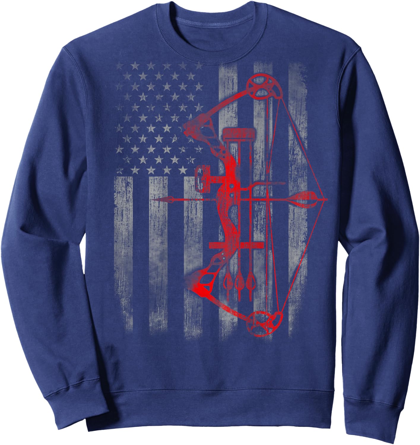 Bow Hunting Flag Archery Sweatshirt - Sweatshirt | Navy