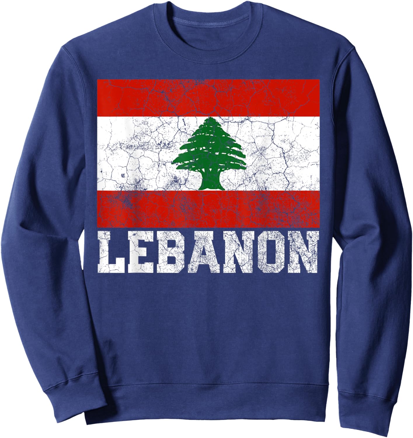 Lebanon Lebanese Flag Pride Family Roots Men Women Gift Sweatshirt - Sweatshirt | Navy