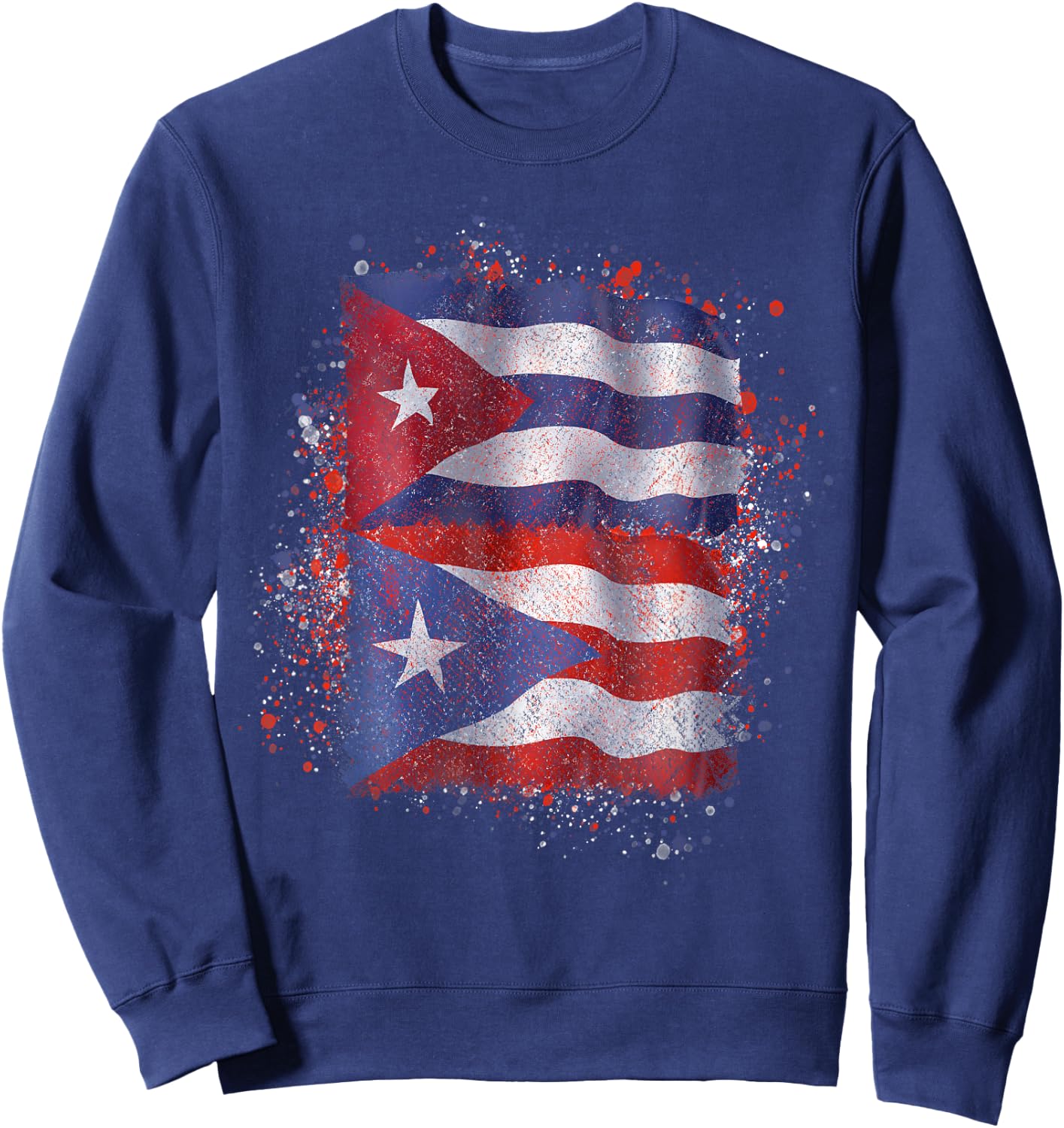 Puerto Rican Cuban Love Sweatshirt - Sweatshirt | Navy