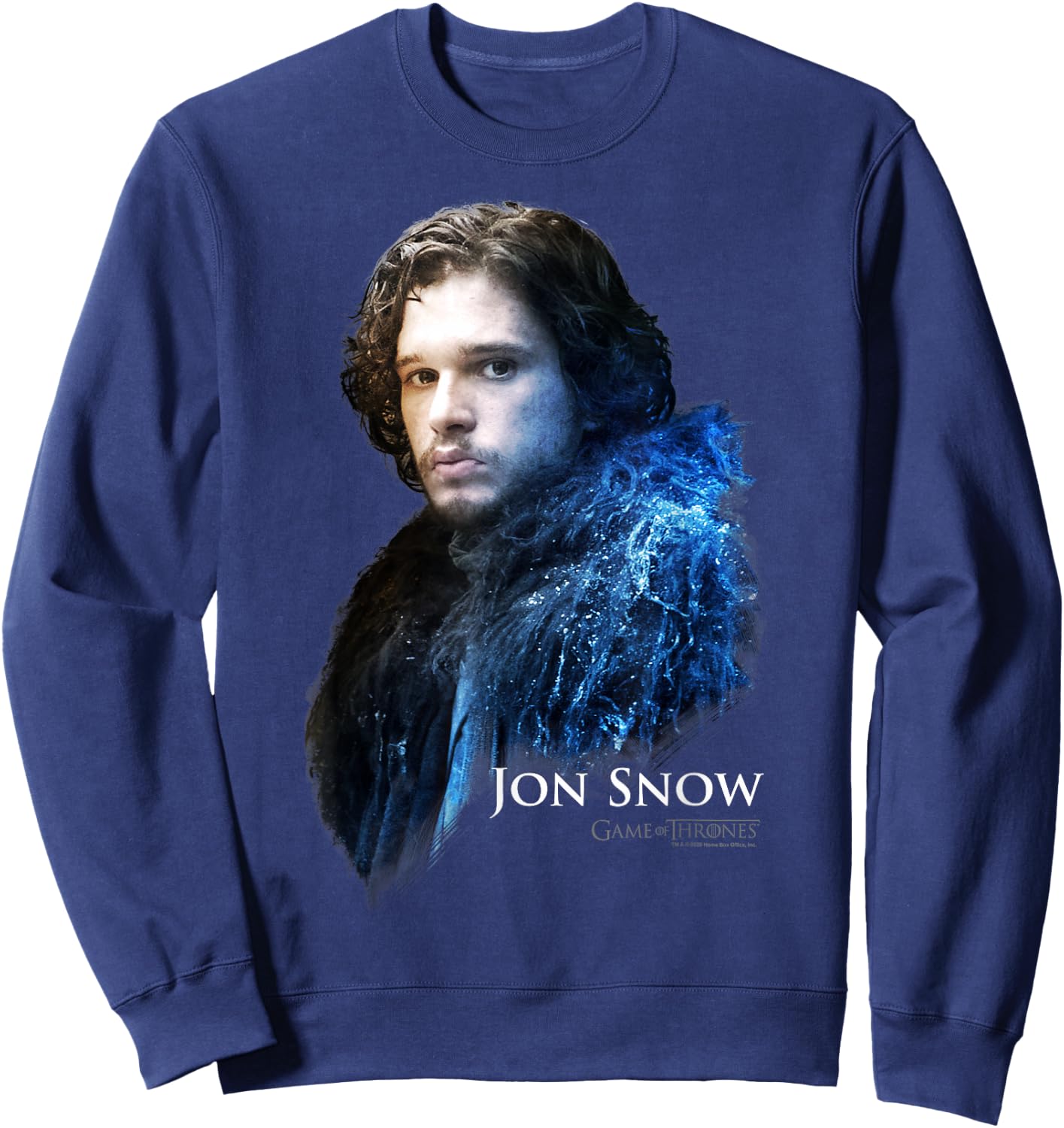 Game Of Thrones Jon Snow Portrait Sweatshirt - Sweatshirt | Navy