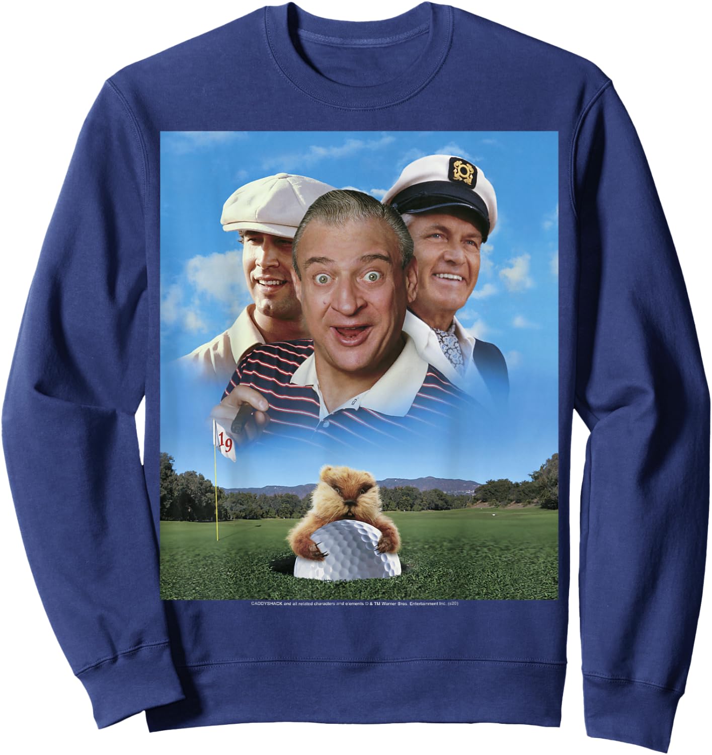 Caddyshack Group Shot Poster Sweatshirt - Sweatshirt | Navy