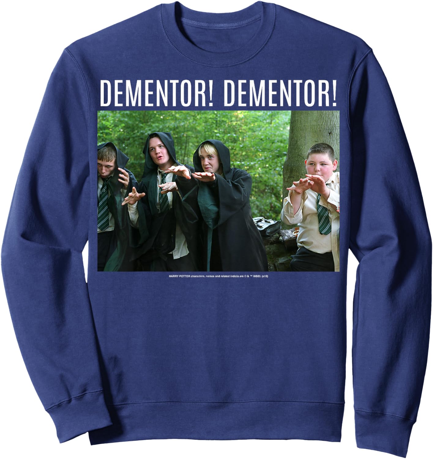 Harry Potter Draco Malfoy Dementor Dementor Portrait Sweatshirt - Sweatshirt | Navy